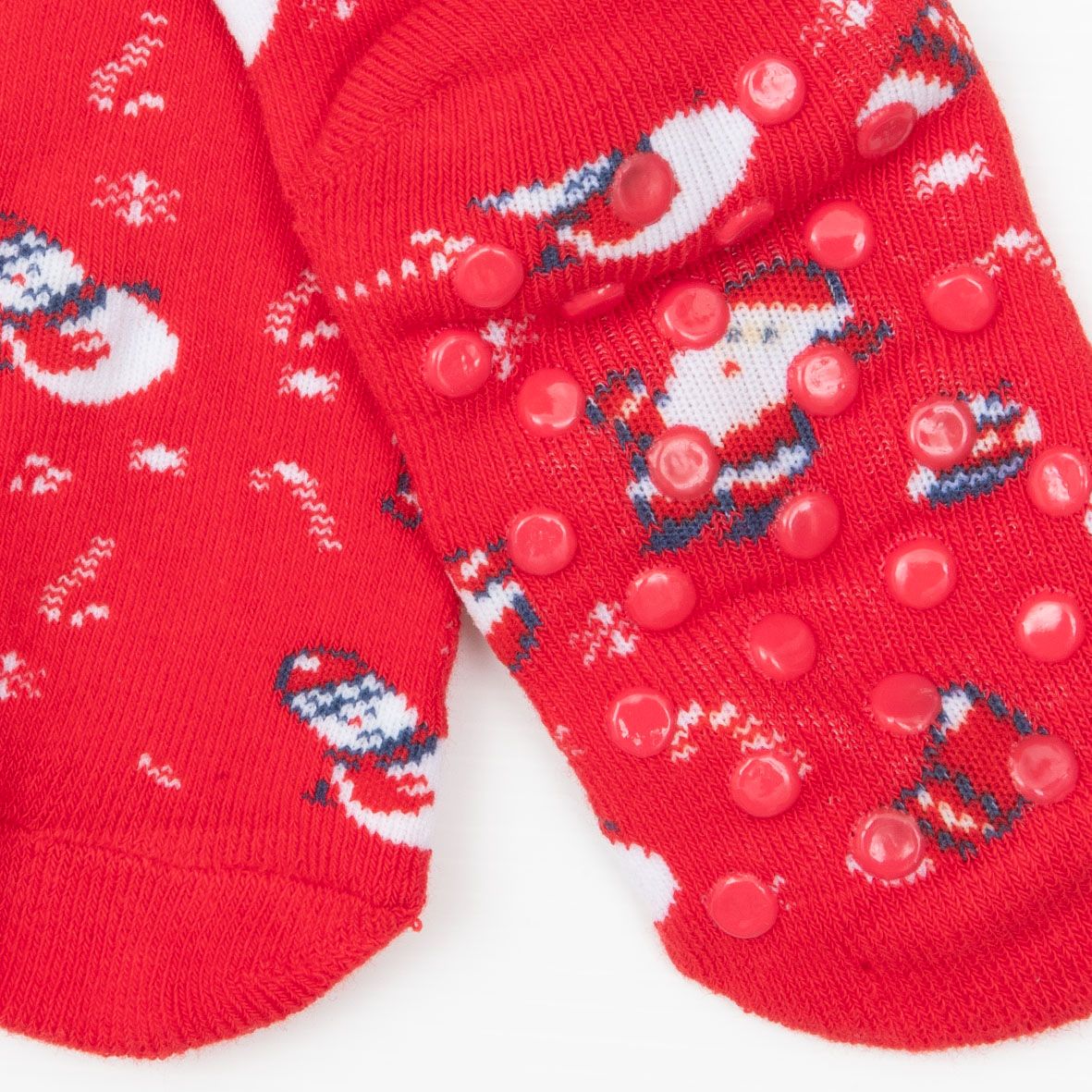 Calze antiscivolo unisex rosse "christmas" - Mawi