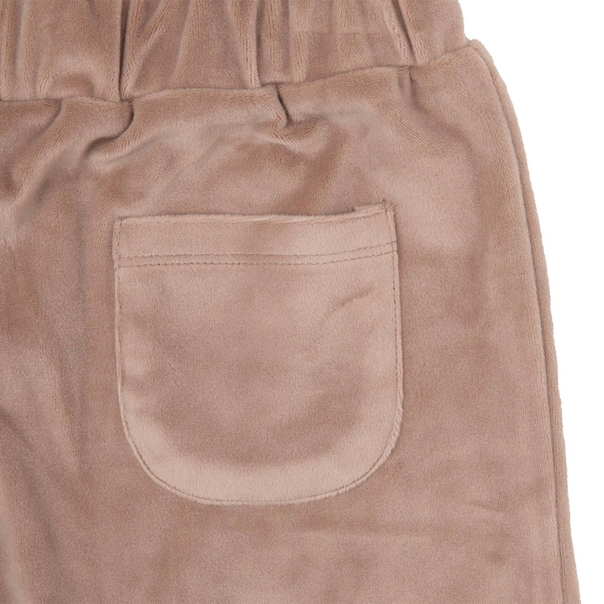 Pantalone ciniglia bimba beige "piccola stella" - Mawi