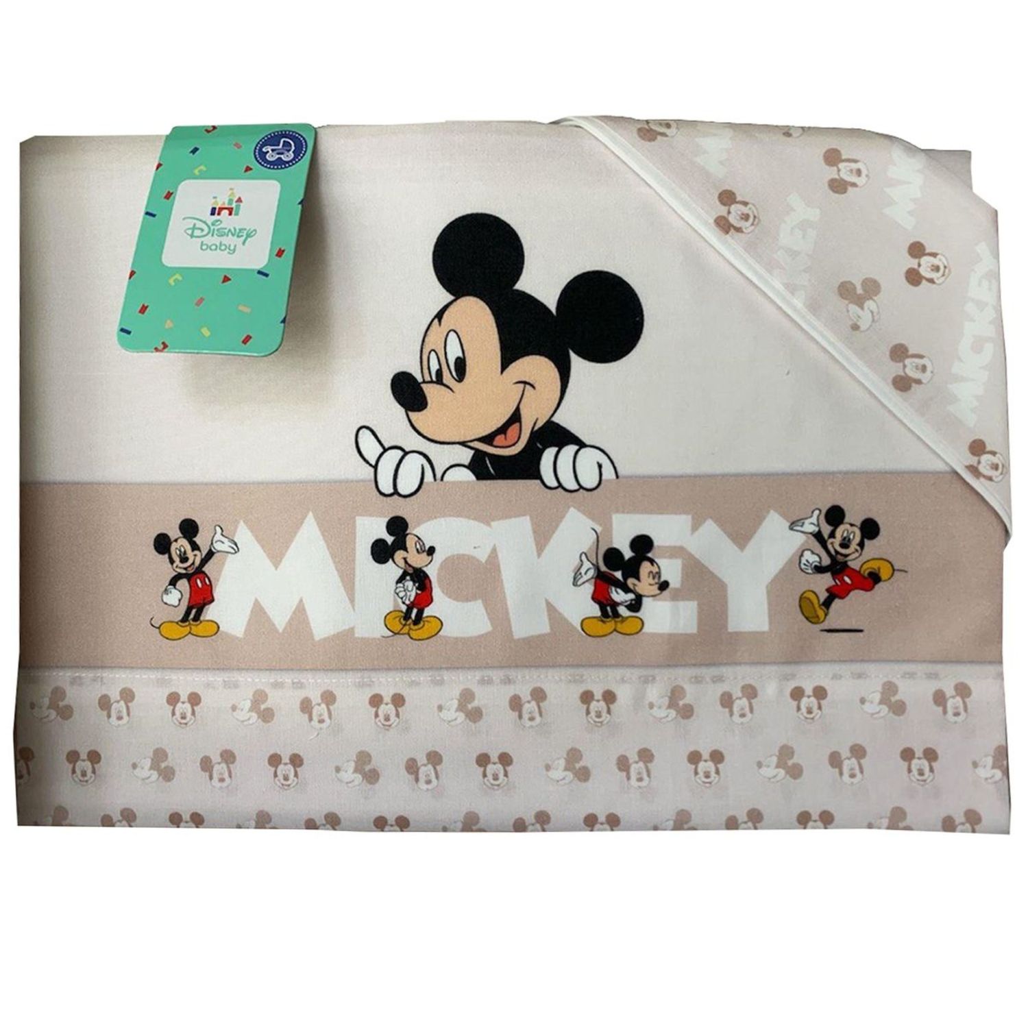 Set 3pz lenzuola panna next to me - disney - ELLEPI