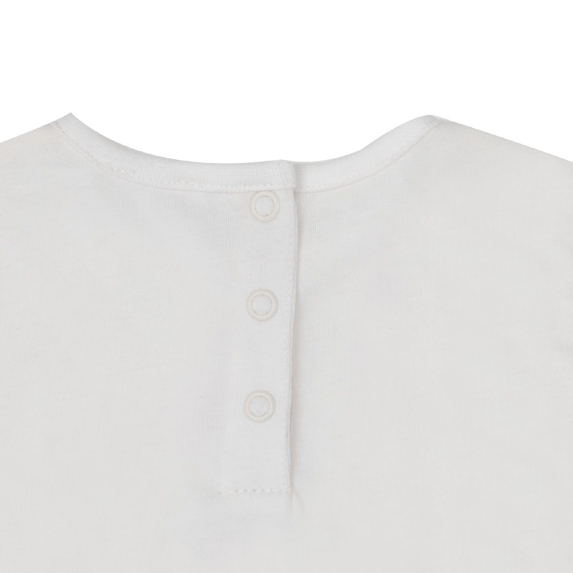 T-shirt manica lunga bimba bianca stampa natale - Mawi