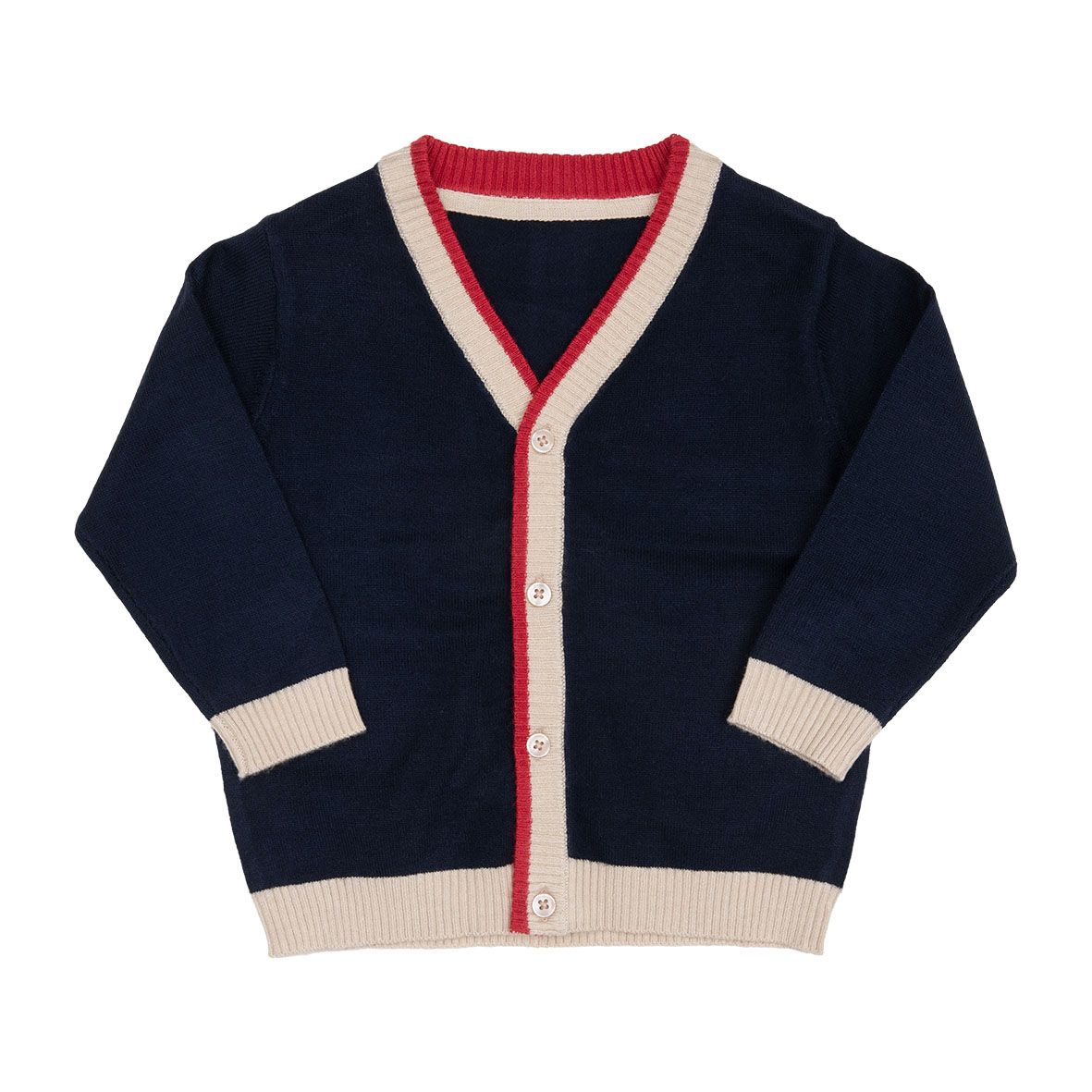 Cardigan tricot bimbo blu a bottoni - Mawi