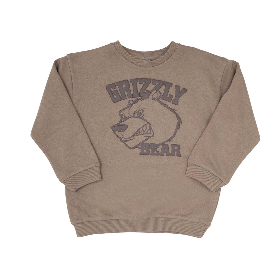 Felpa bimbo marrone stampa "orso" - Mawi