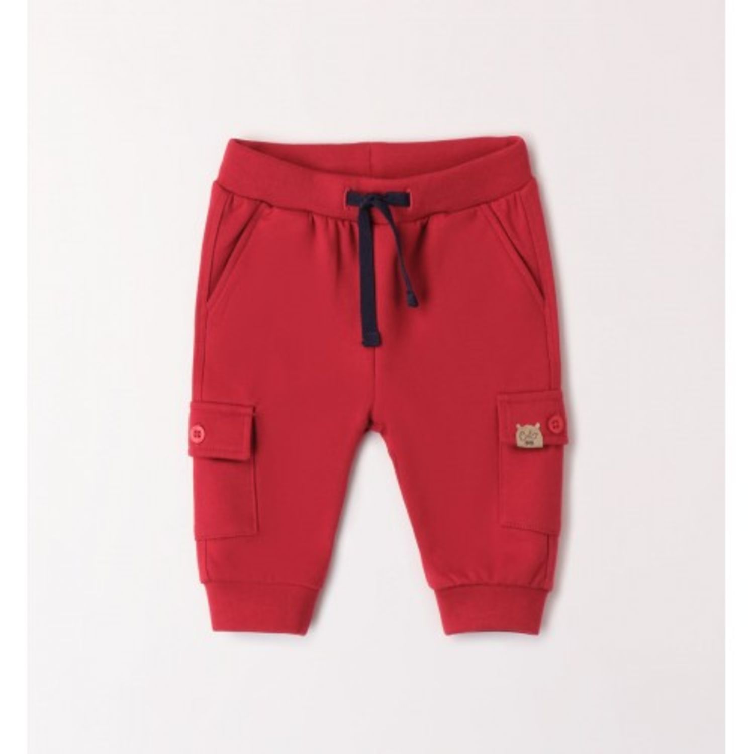 Pantalone felpa rosso con tasconi - dodipetto - DODIPETTO