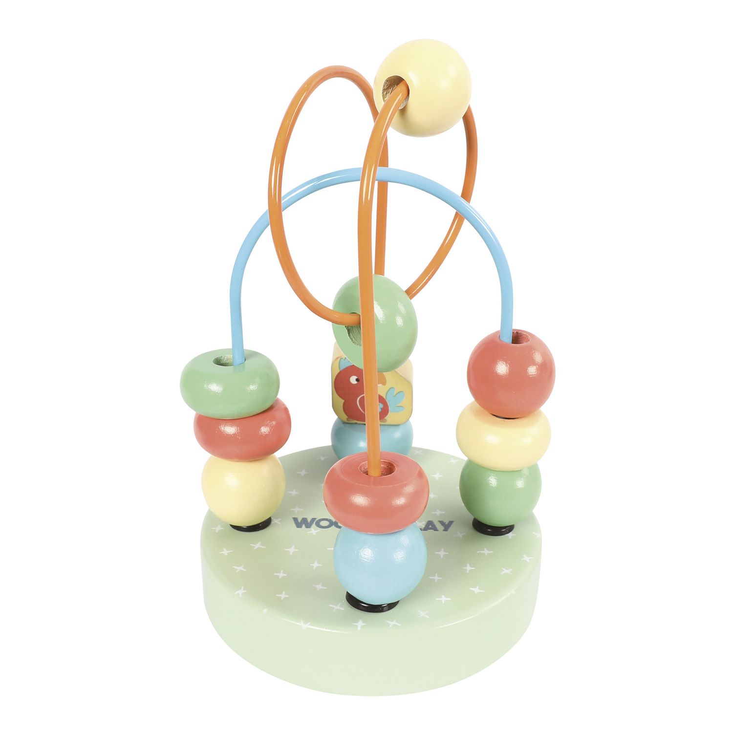Mini labirinto in legno con perle colorate - Wood N'play