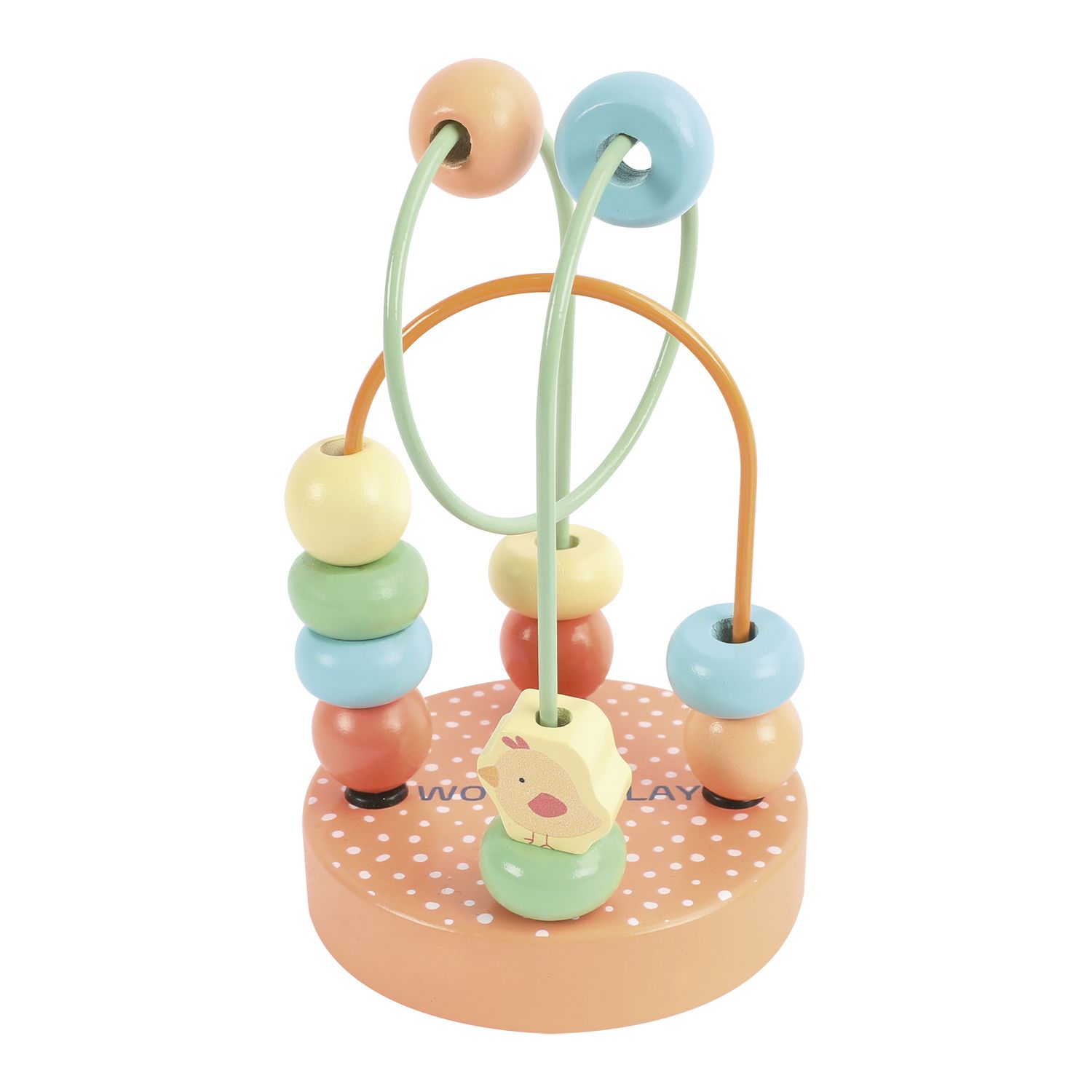 Mini labirinto in legno con perle colorate - Wood N'play