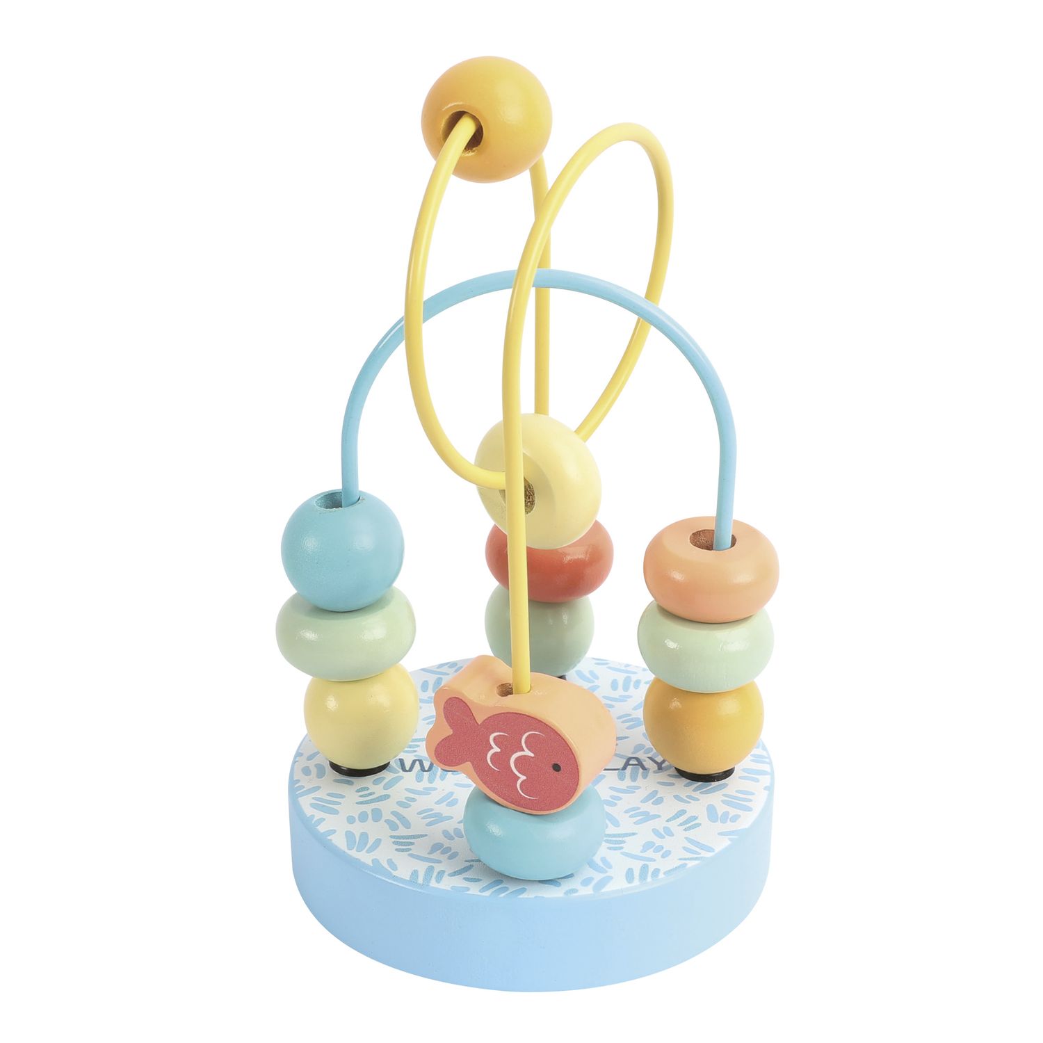 Mini labirinto in legno con perle colorate - Wood N'play