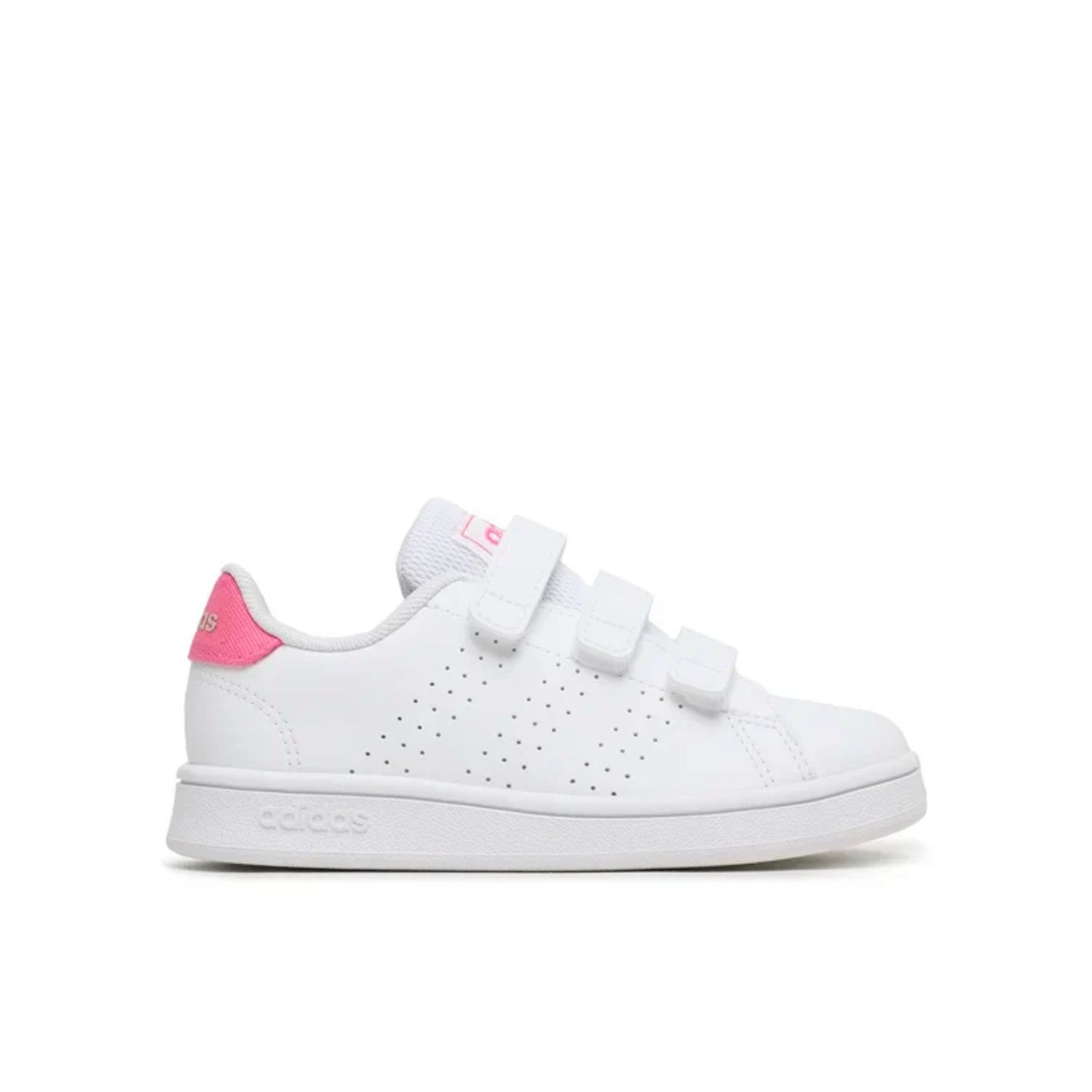 Scarpe bimbo bimba adidas advantage children con strappi bianco rosa - adidas - Adidas