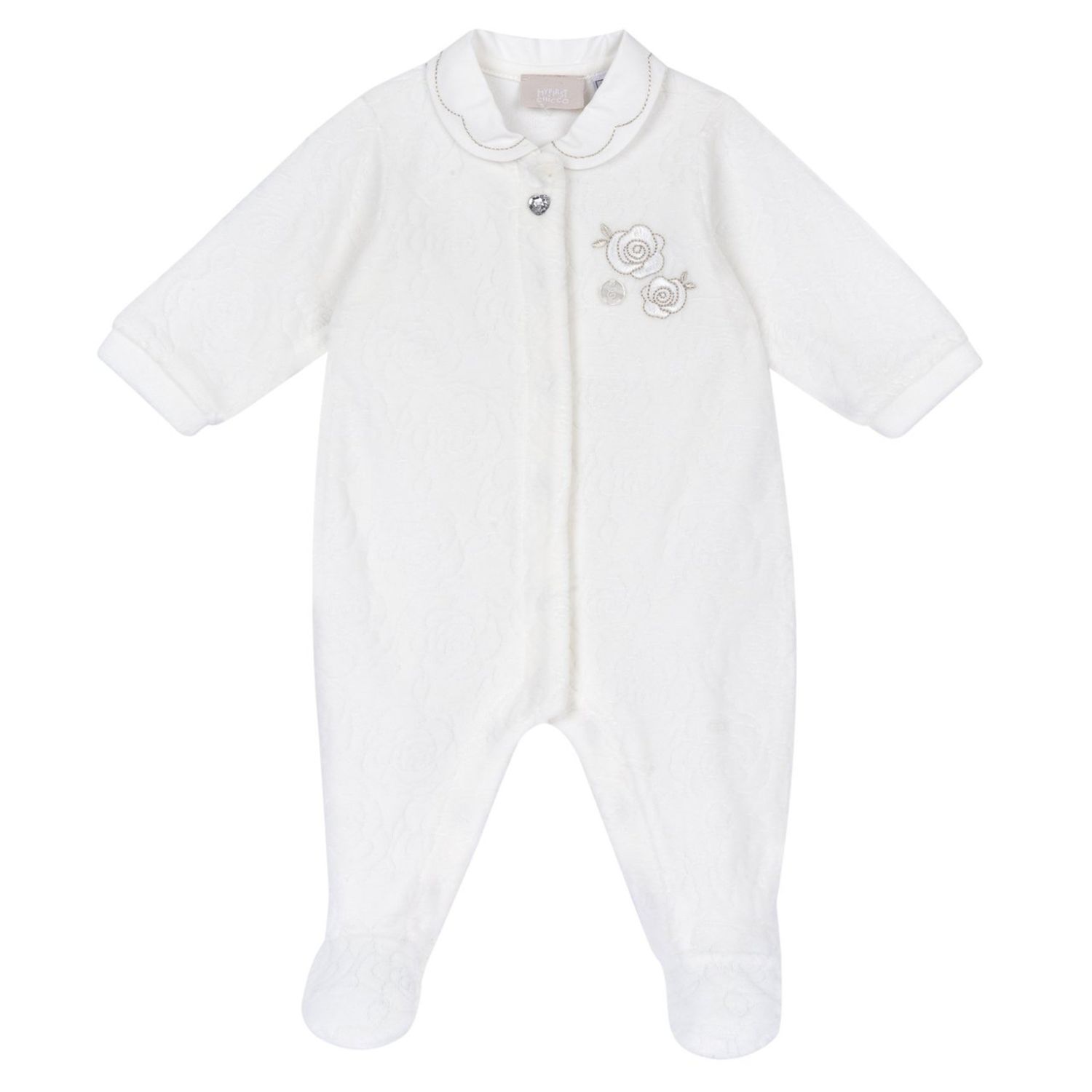 Tutina aperta davanti con roselline - chicco - Chicco