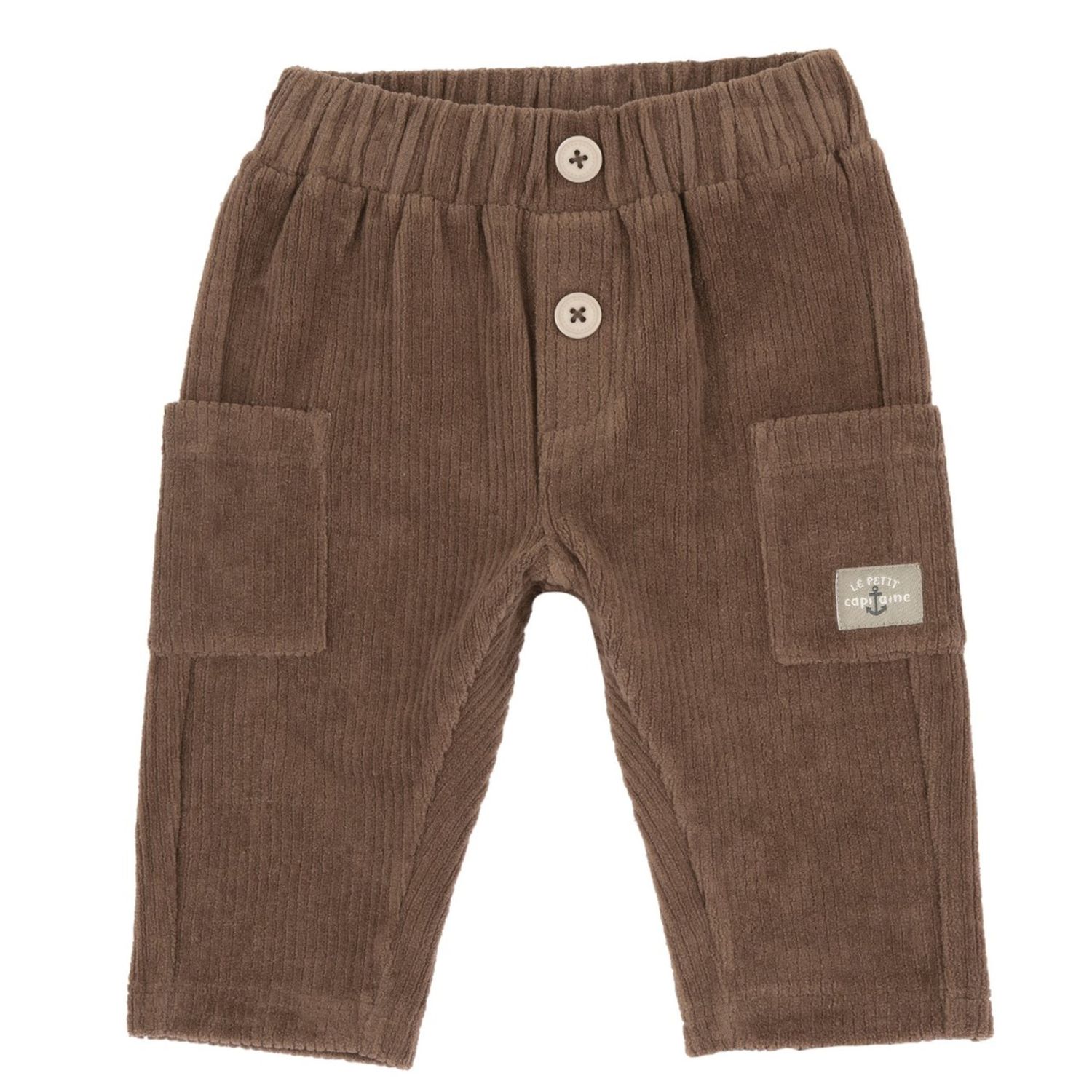 Pantaloni ciniglia a coste marrone - chicco - Chicco