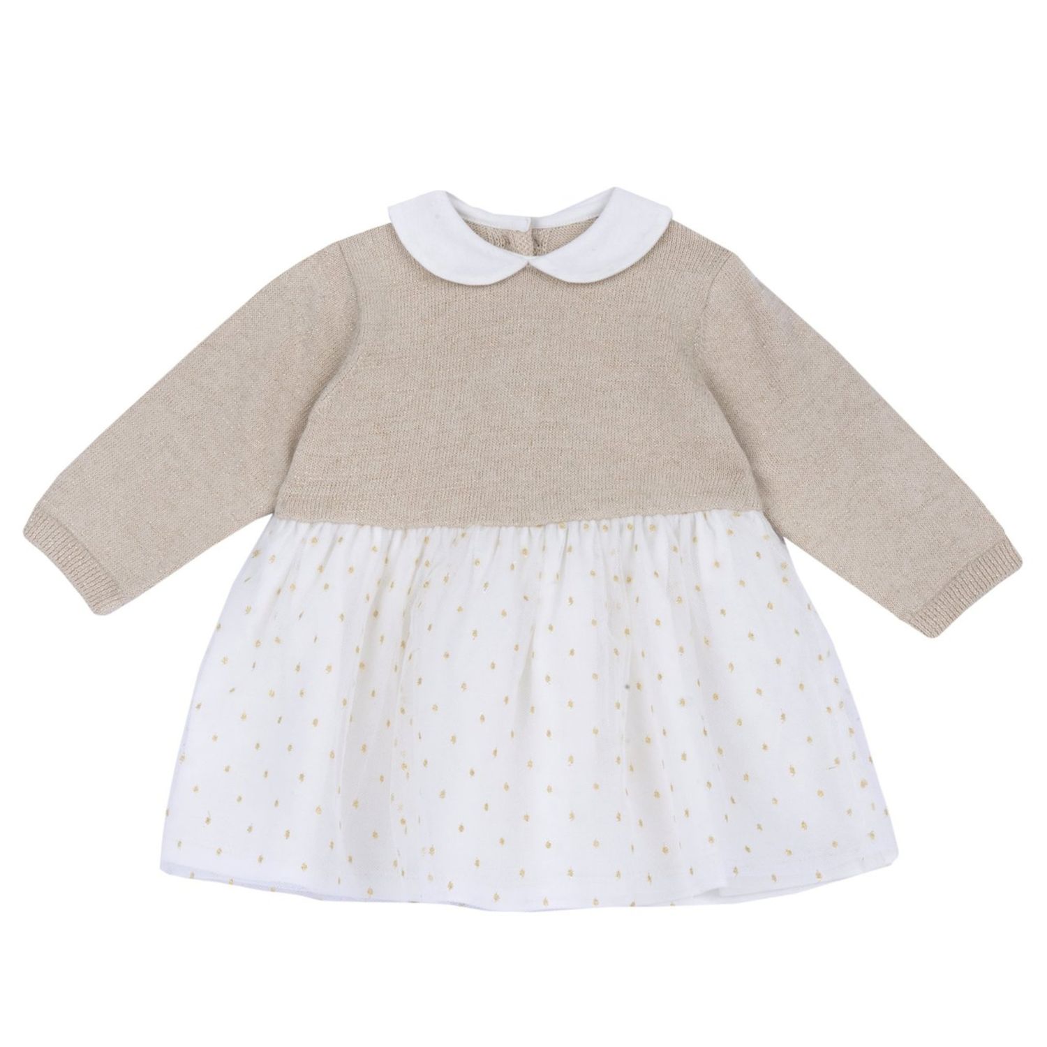Abito oro con tulle - chicco - Chicco