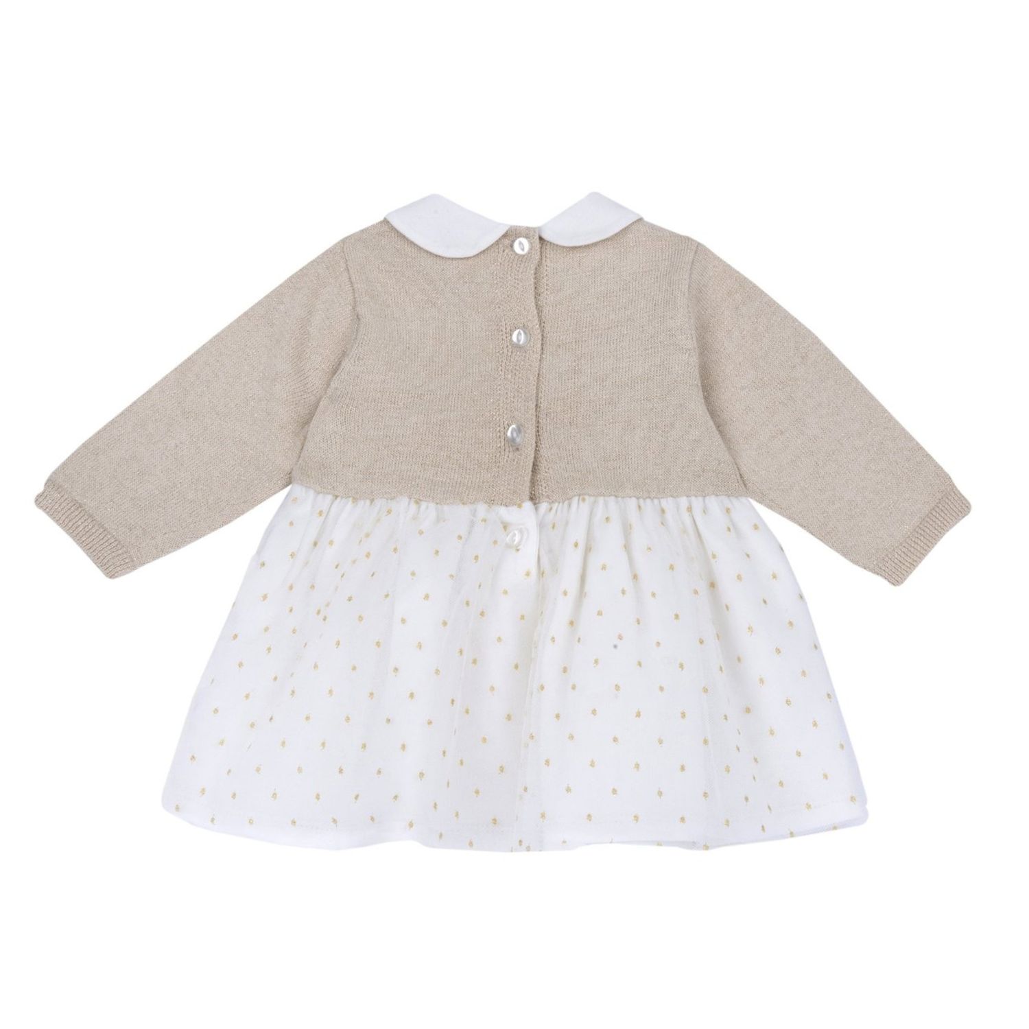 Abito oro con tulle - chicco - Chicco