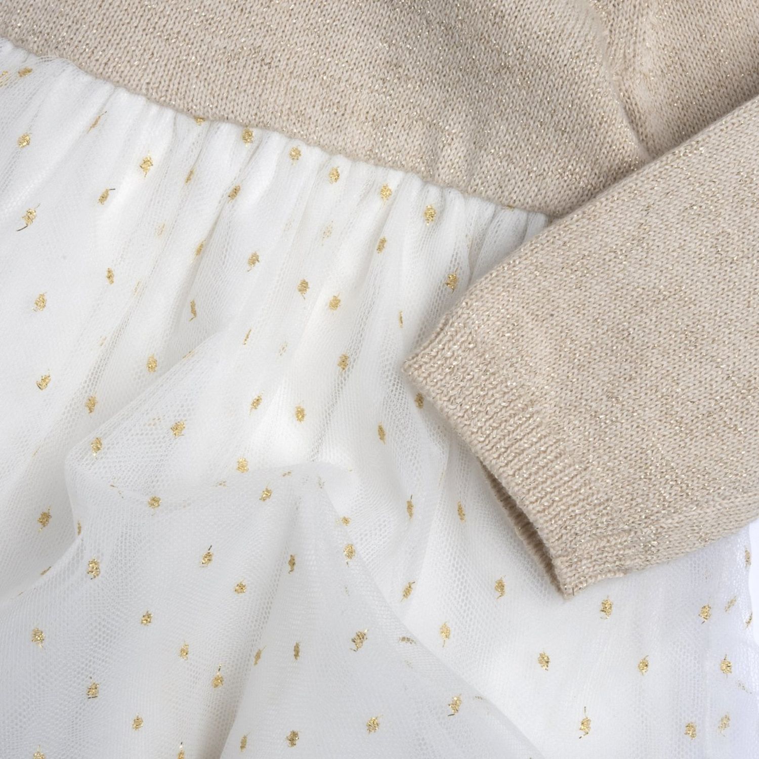 Abito oro con tulle - chicco - Chicco