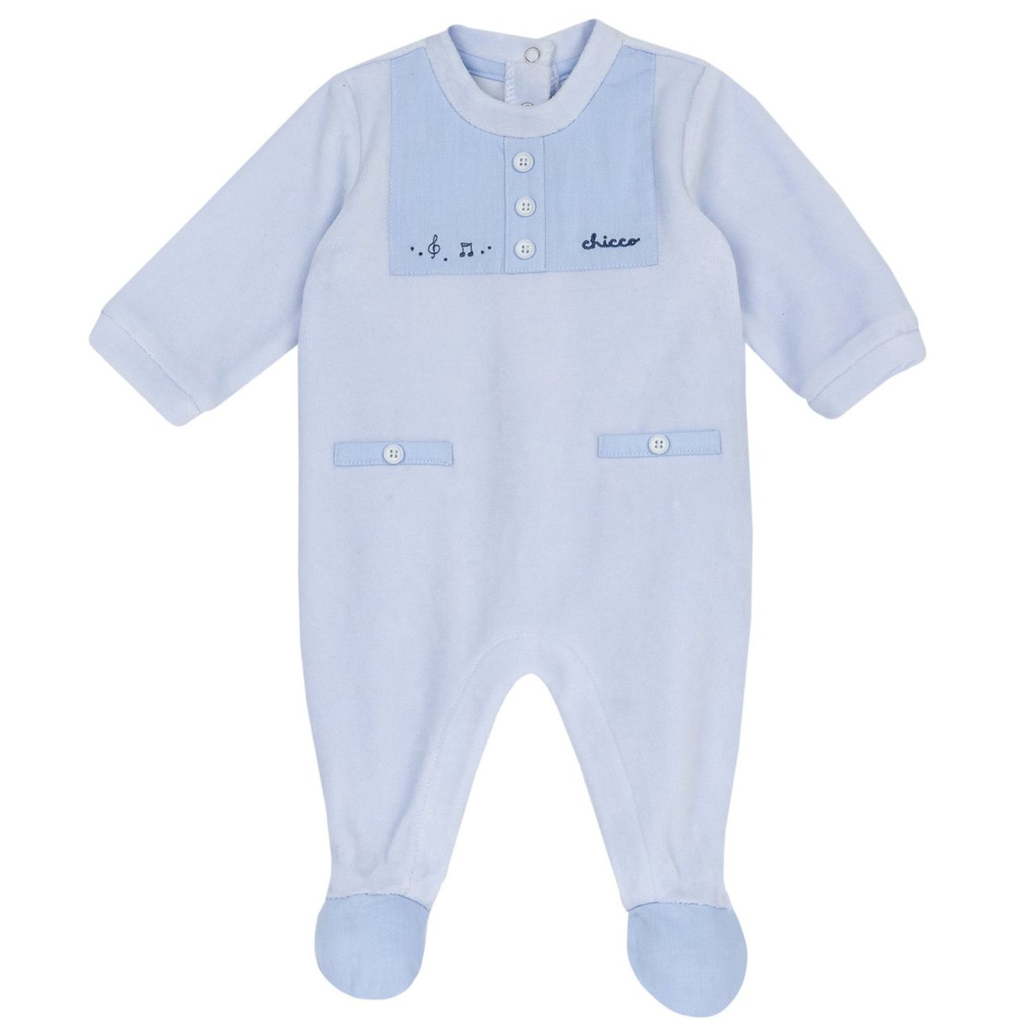 Tutina aperta entrogamba con note musicali - chicco - Chicco