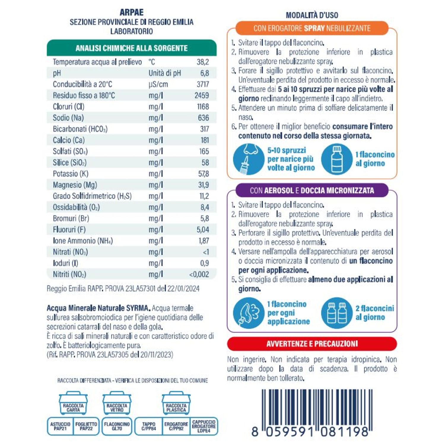 Flaconcini monodose (x6) con erogatore spray kids - acqua di sirmione - Acqua Di Sirmione