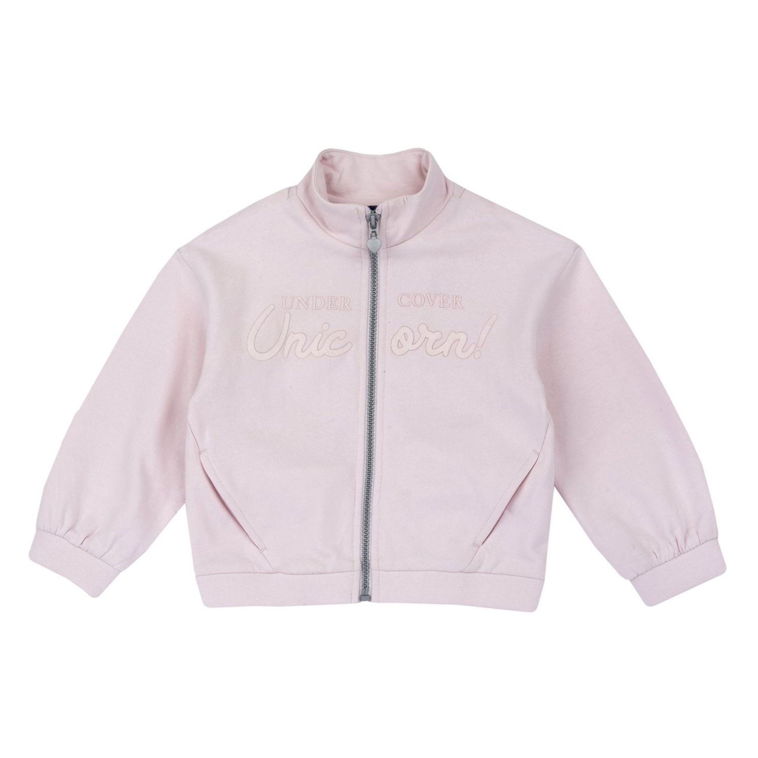Cardigan fleece rosa stampa tono su tono - chicco - Chicco