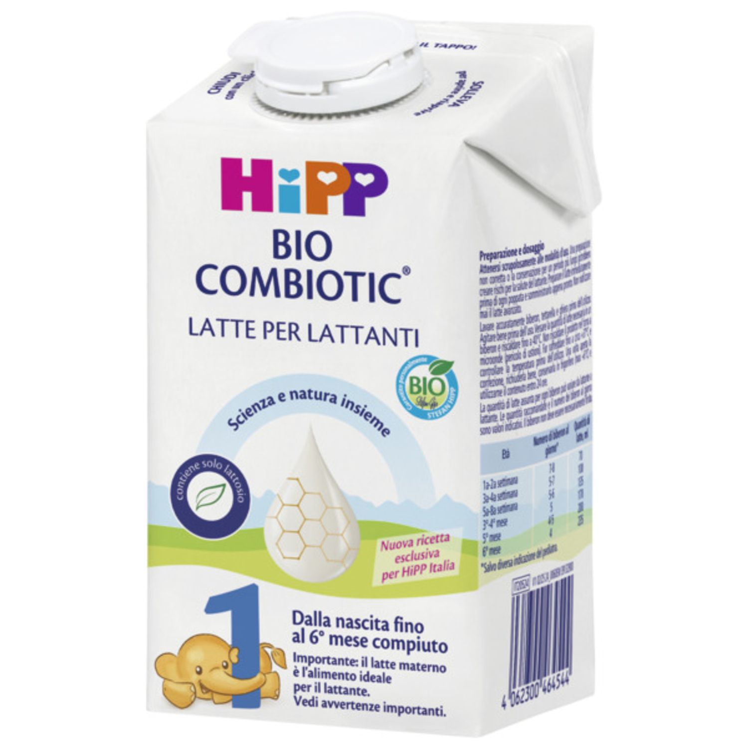 Latte 1 combiotic liquido 500ml - hipp - Hipp