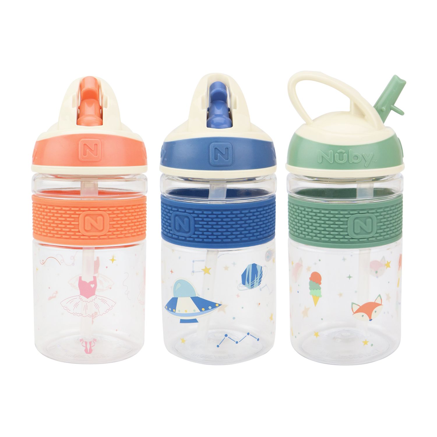 Borraccia 2n1 in tritan - 360ml assortito- nuby - Nuby