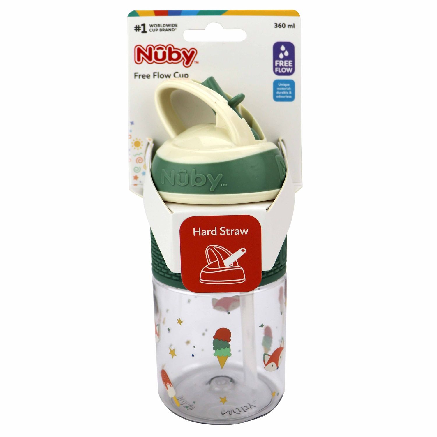 Borraccia 2n1 in tritan - 360ml assortito- nuby - Nuby