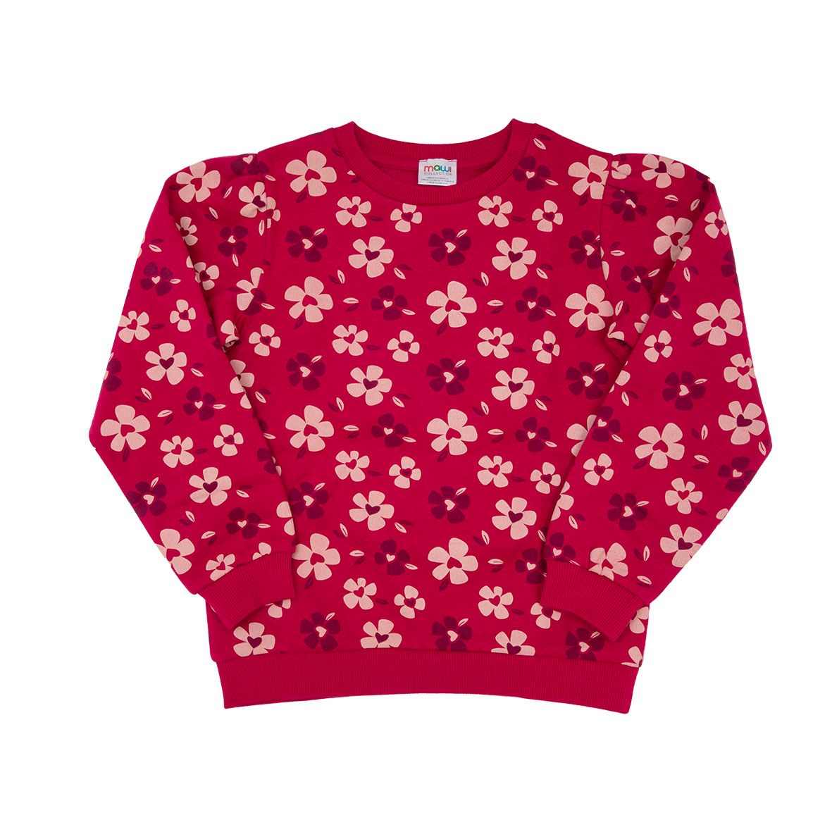 Maglia bordeaux con fiorellini - mawi - Mawi