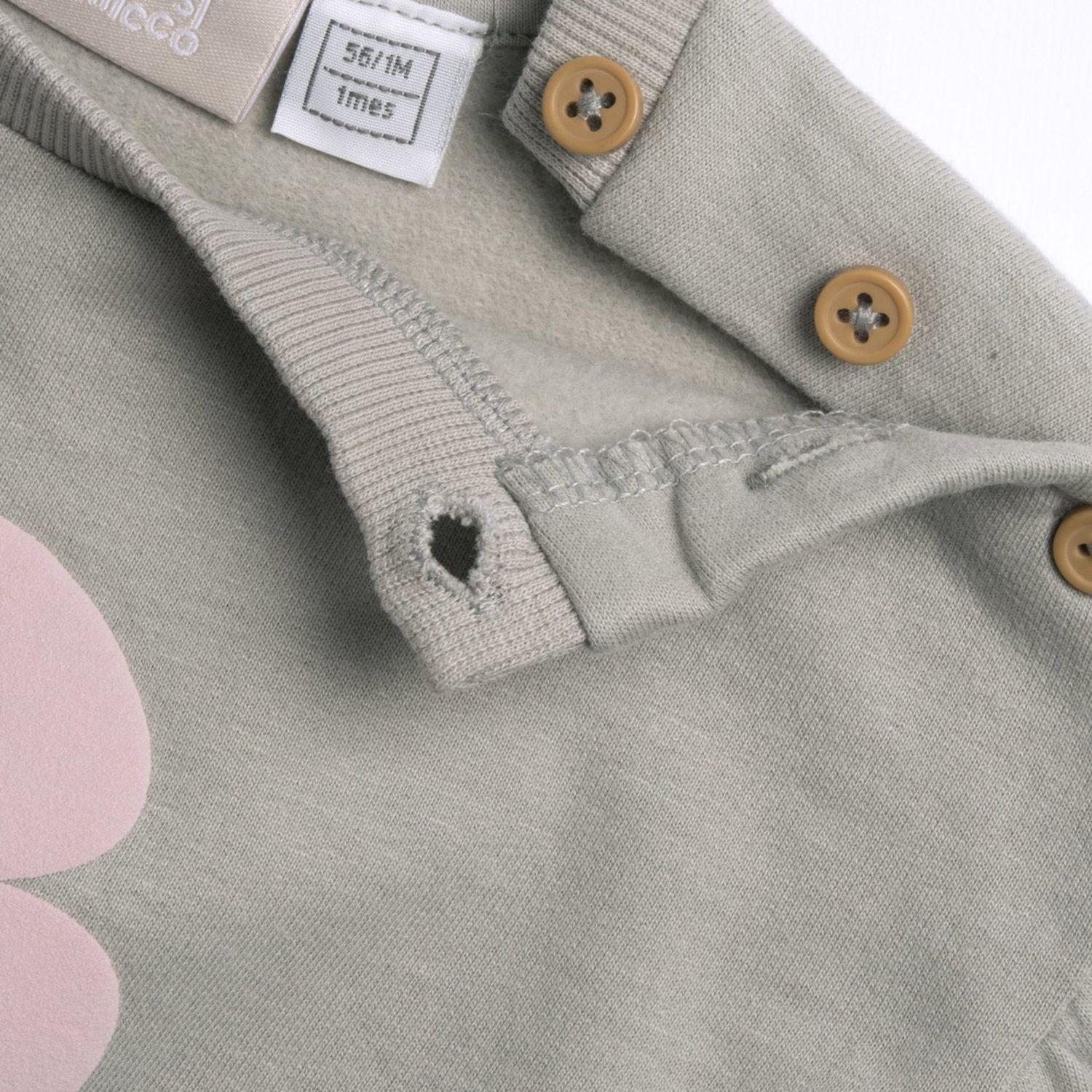 Sweat shirt con fiorellone rosa - chicco - Chicco