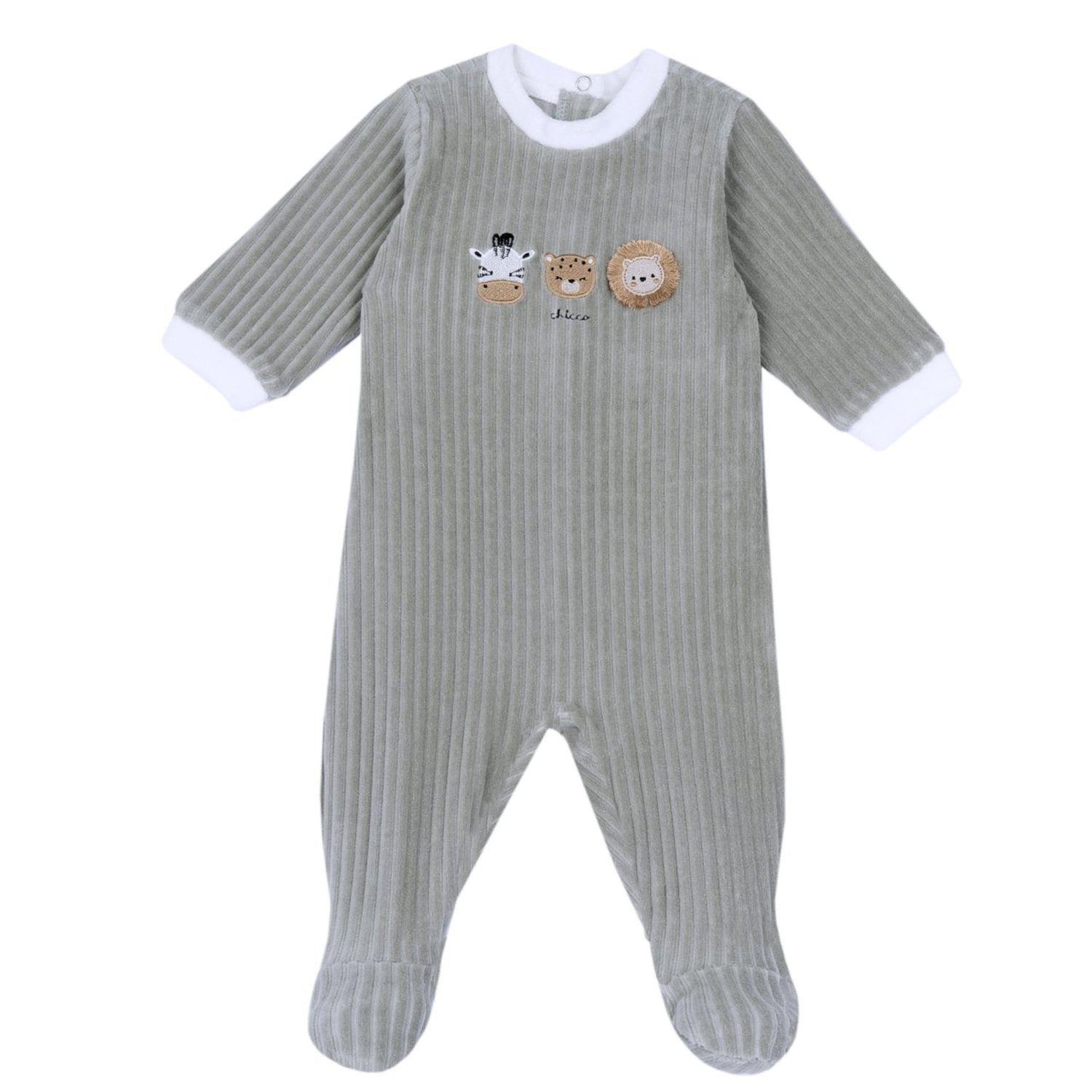 Tutina con apertura patello con tre animaletti - chicco - Chicco