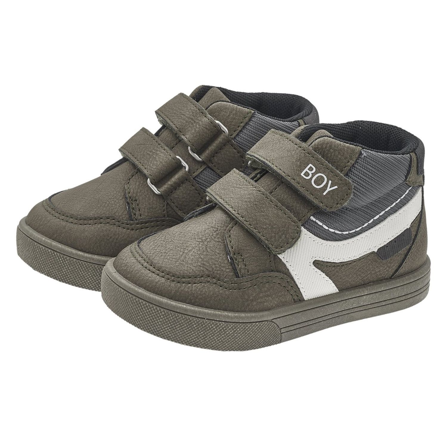 Polacchino falafel doppio velcro verde con scritta boy - chicco - Chicco