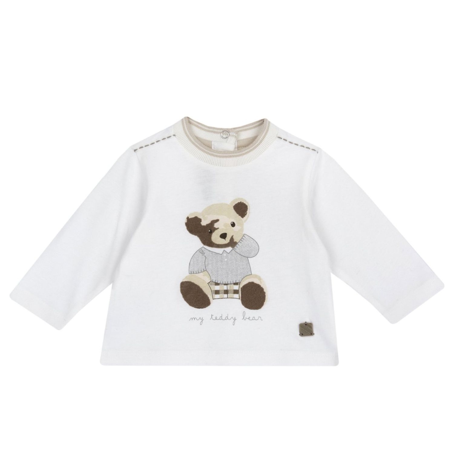 T.shirt m/l panna con orso - chicco - Chicco