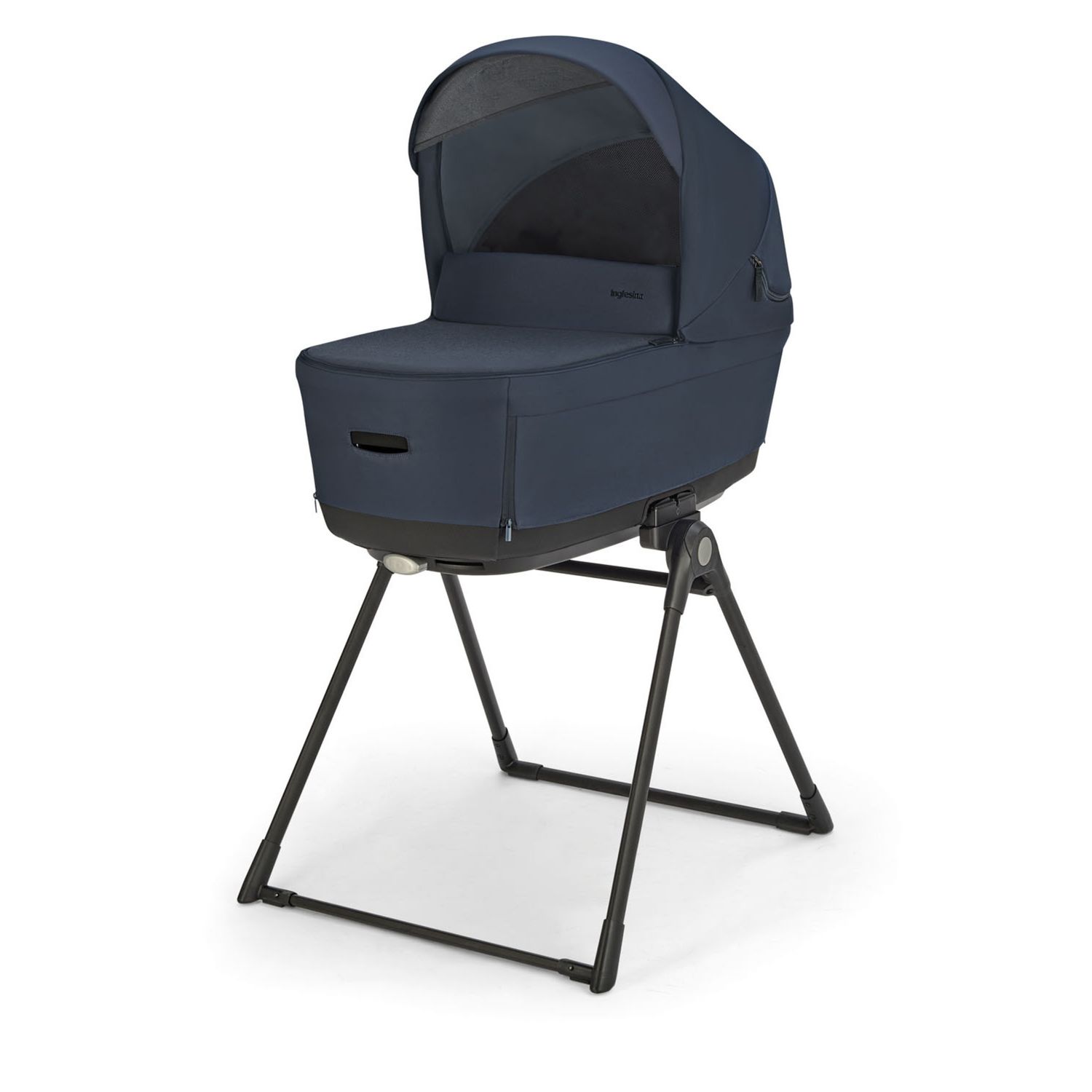 Electa system quattro colore hudson blue con telaio silver black e seggiolino darwin infant recline - inglesina - Inglesina