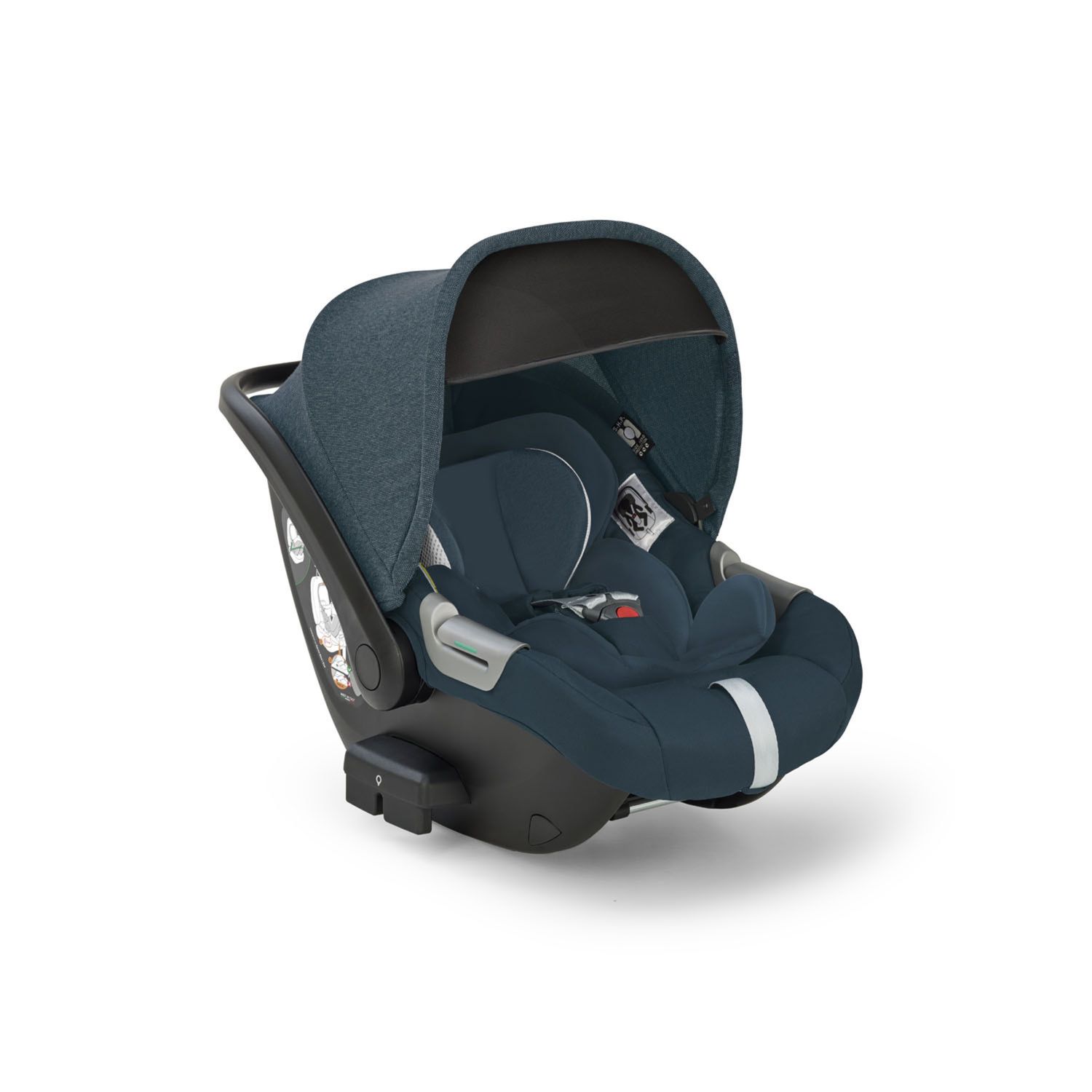 Electa system quattro colore hudson blue con telaio silver black e seggiolino darwin infant recline - inglesina - Inglesina