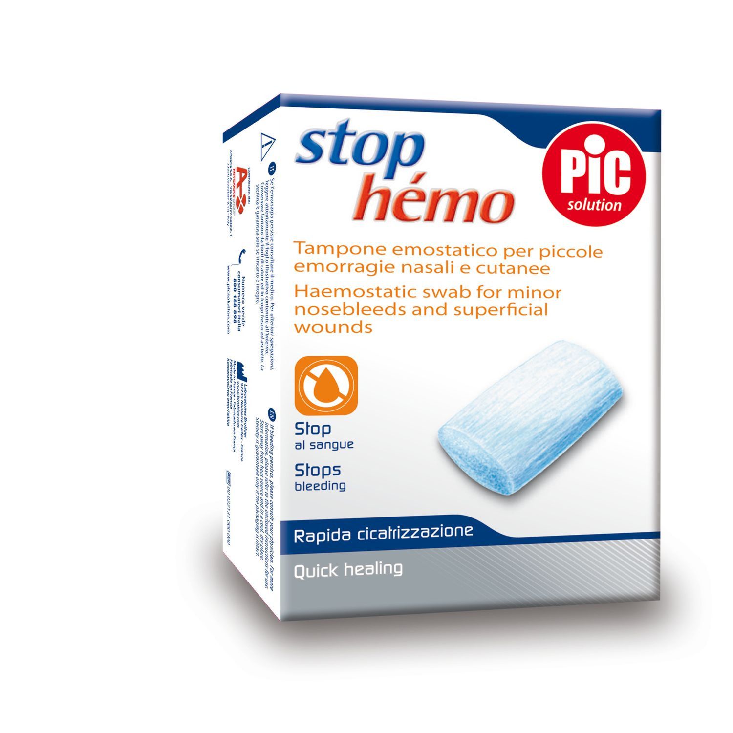 Tampone emostatico x piccole emorragie nasali e cutanee 5pz - pic - Pic