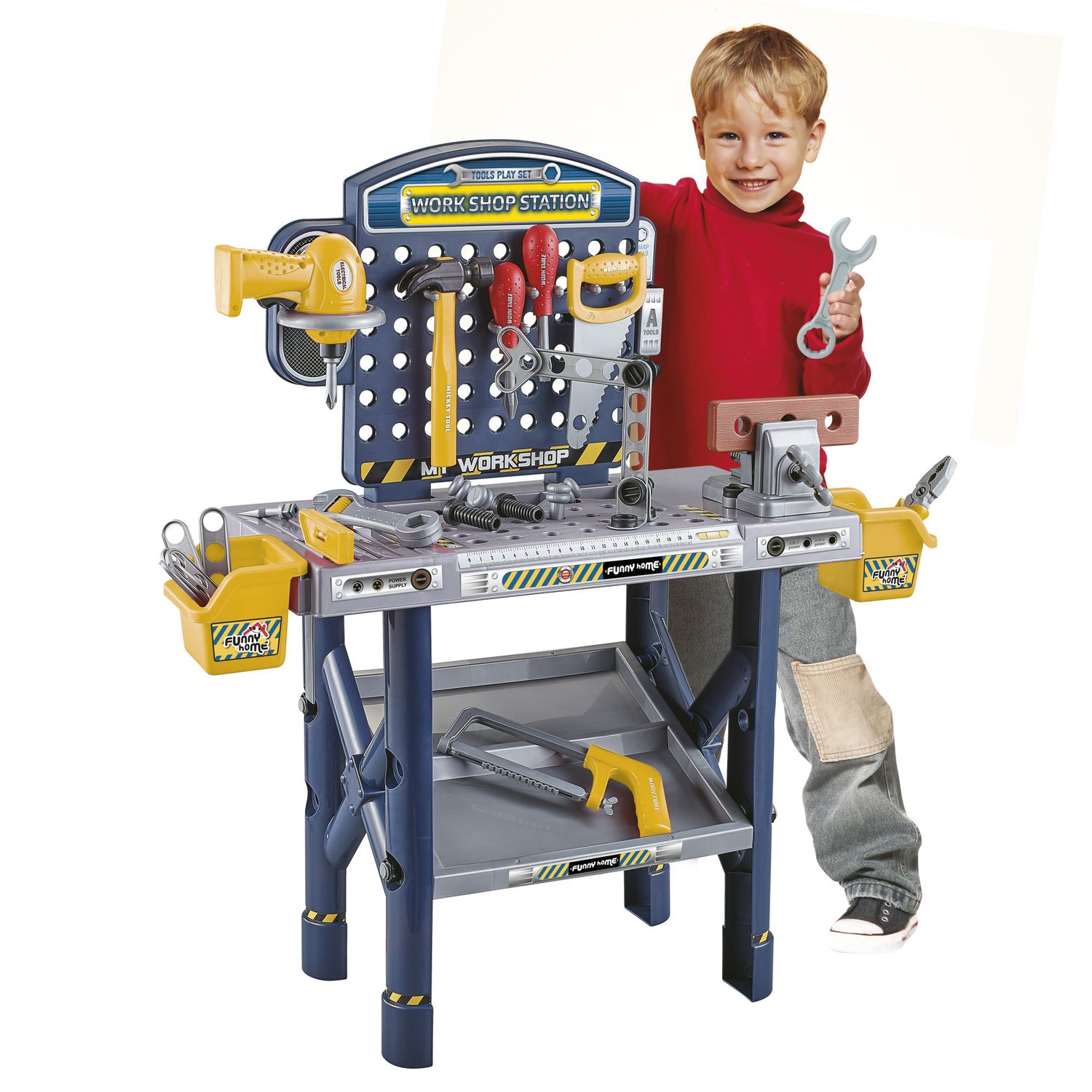 Banco da lavoro con trapano elettrico - Superstar