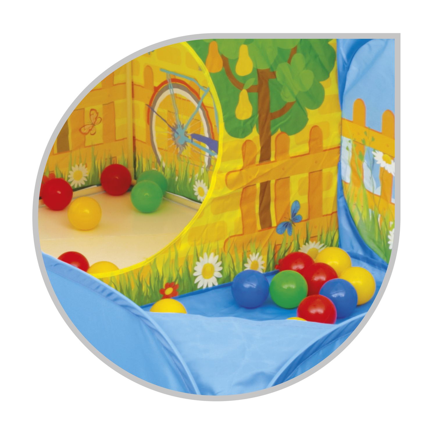 Tenda casetta con giardino e 30 palline - Sun&Sport