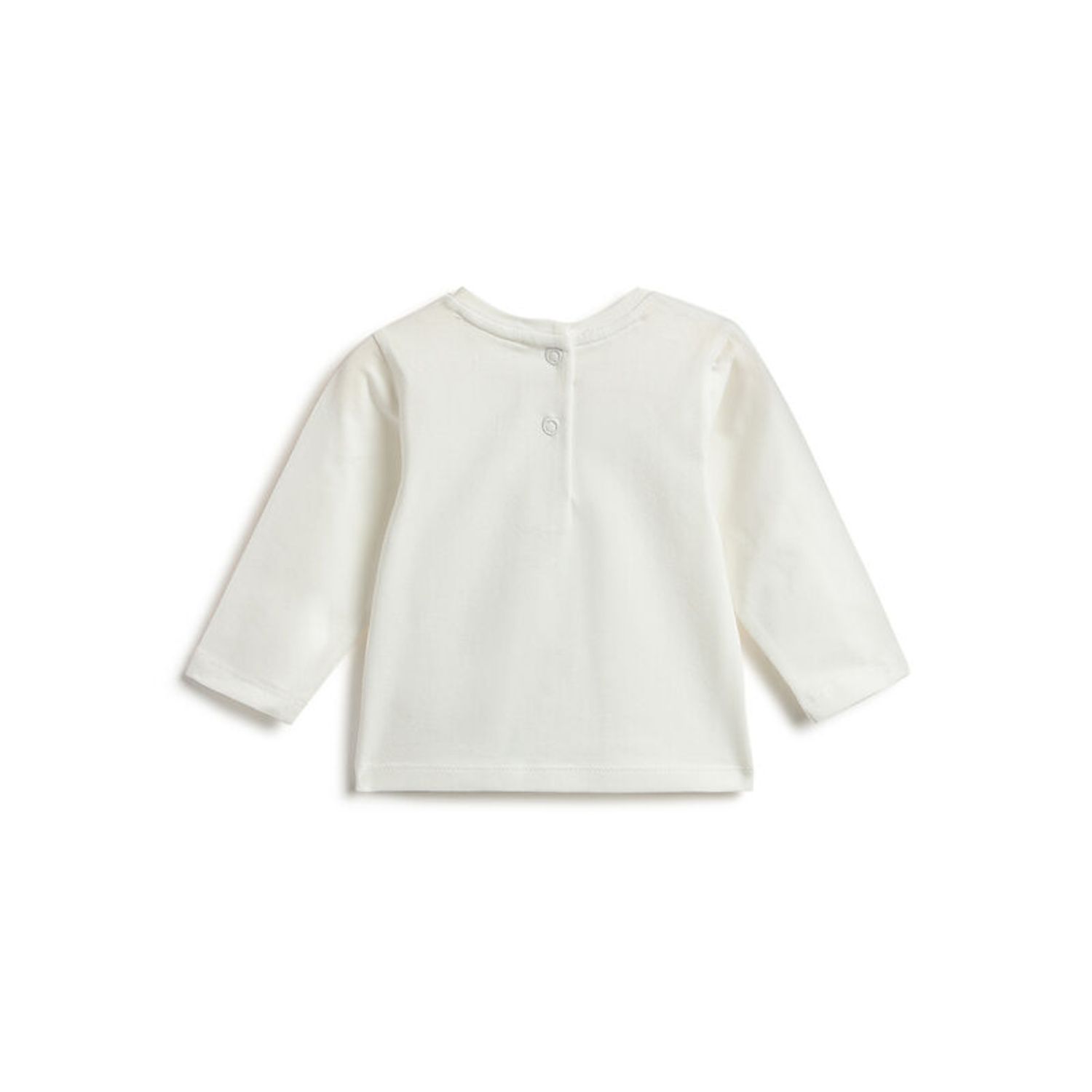 Maglietta a maniche lunghe panna stampata bimba e orsetto - chicco - Chicco