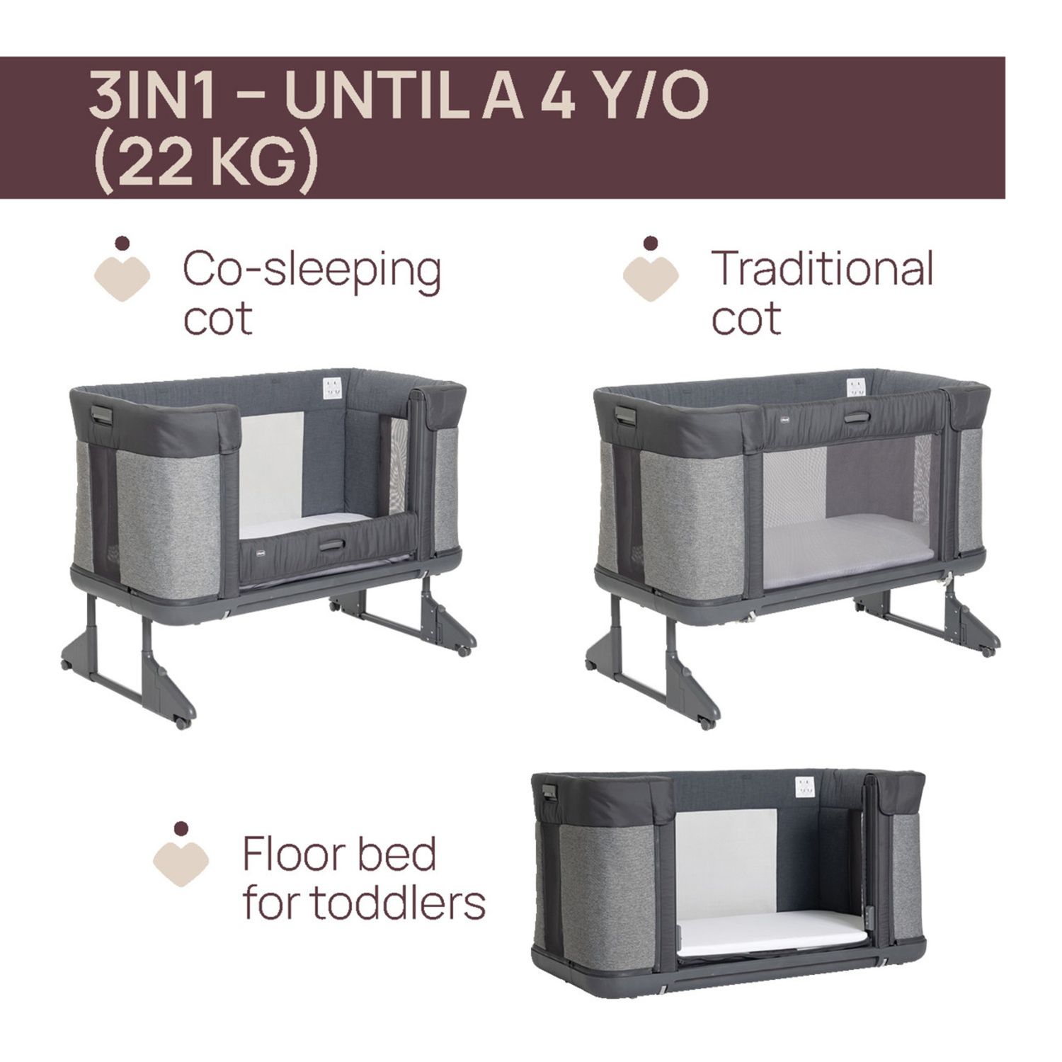 Next2me forever lettino cosleeping rice - chicco - Chicco