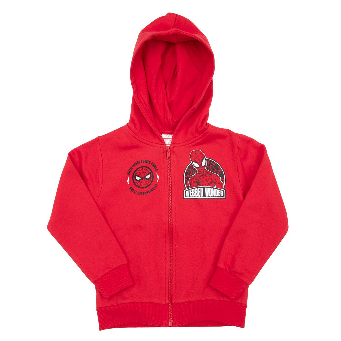 Felpa con zip e cappucio bimbo rossa "sonic" - Disney