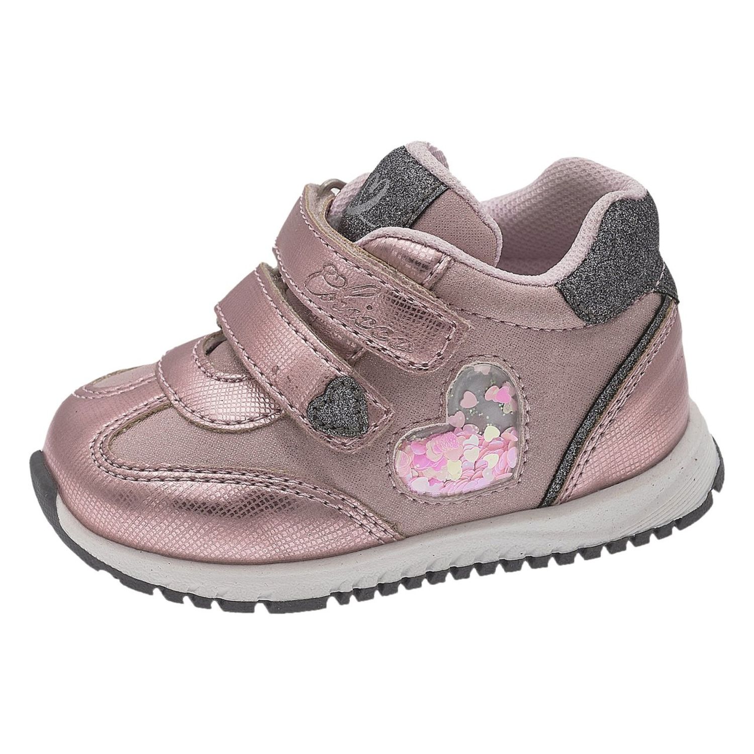 Sneaker giamma doppio velcro rosa con cuore glitter - chicco - Chicco