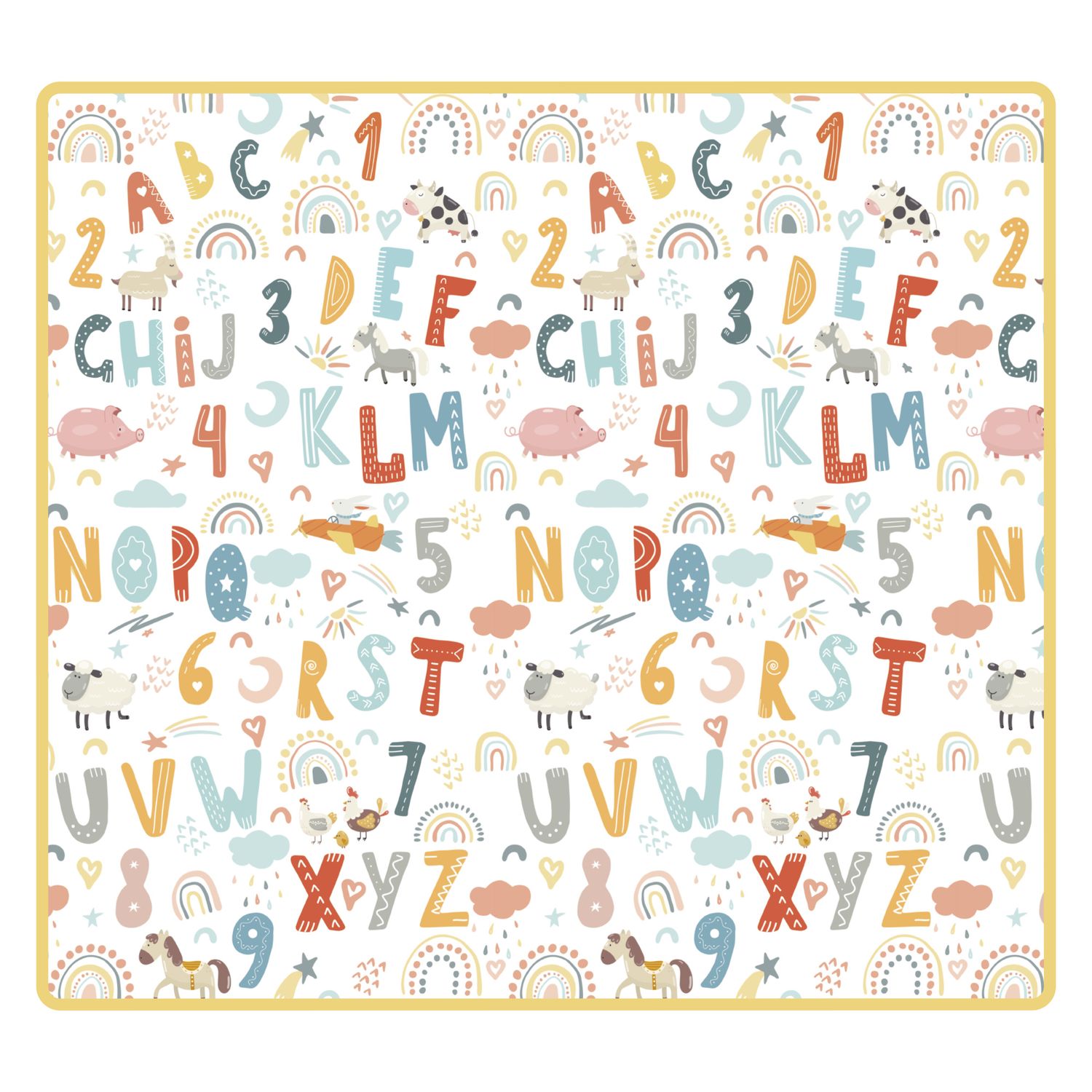 Tappetone double face 180x200 cm – morbido e sicuro per bambini - Baby Smile