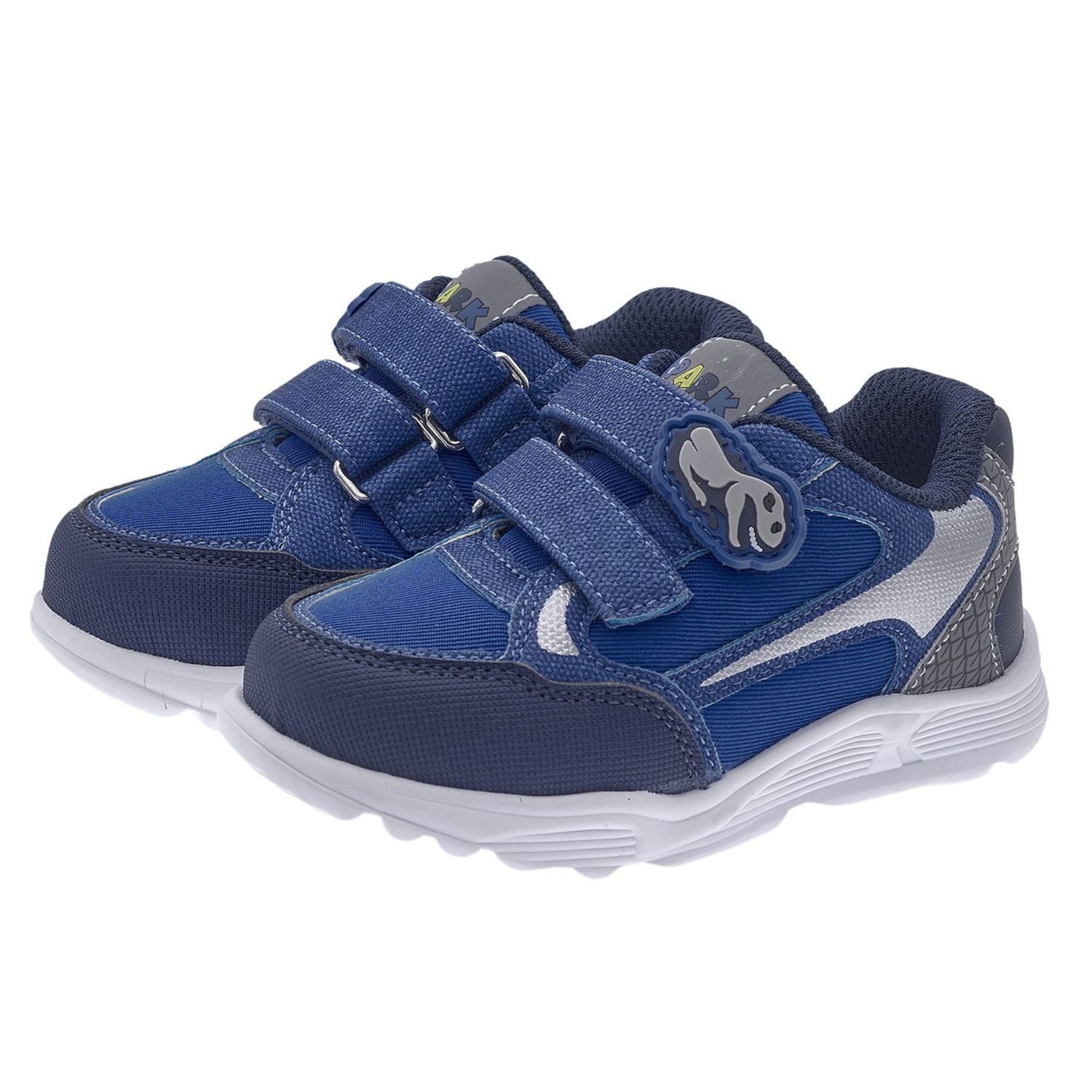Sneaker fante blu con suola in eva con dettagli fluo dino - chicco - Chicco