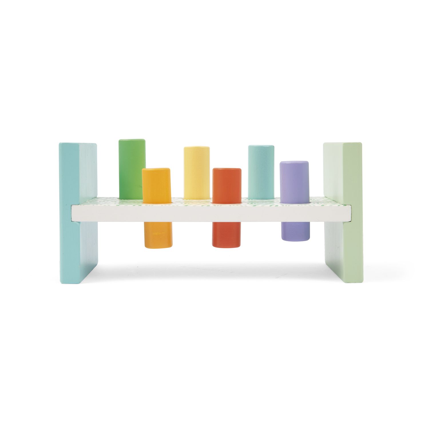 Banco gioco batti batti con martello e pioli colorati - Wood N'play