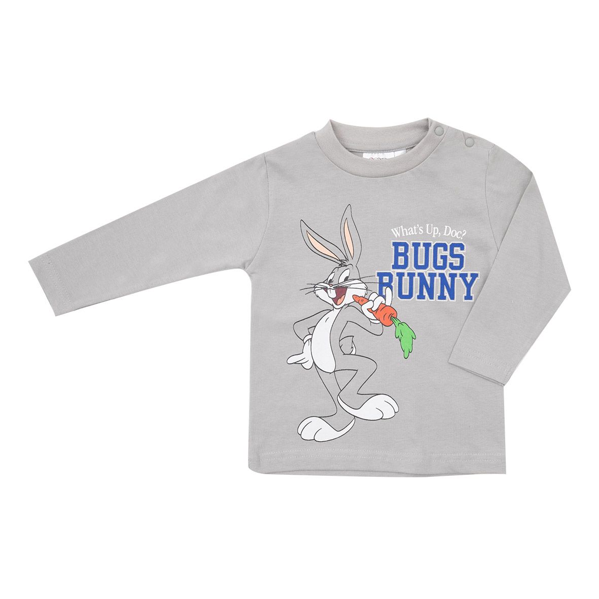 T-shirt manica lunga bimbo grigio "bugs bunny" - WARNER BROSS