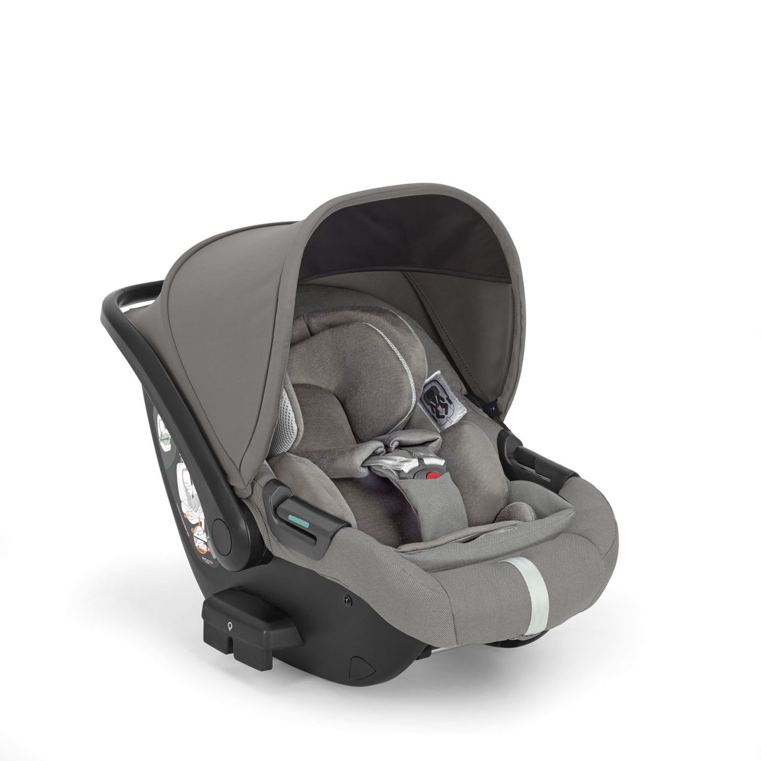 Sistema modulare aptica system quattro colore platinum grey con telaio litio e seggiolino auto darwin infant recline - inglesina - Inglesina