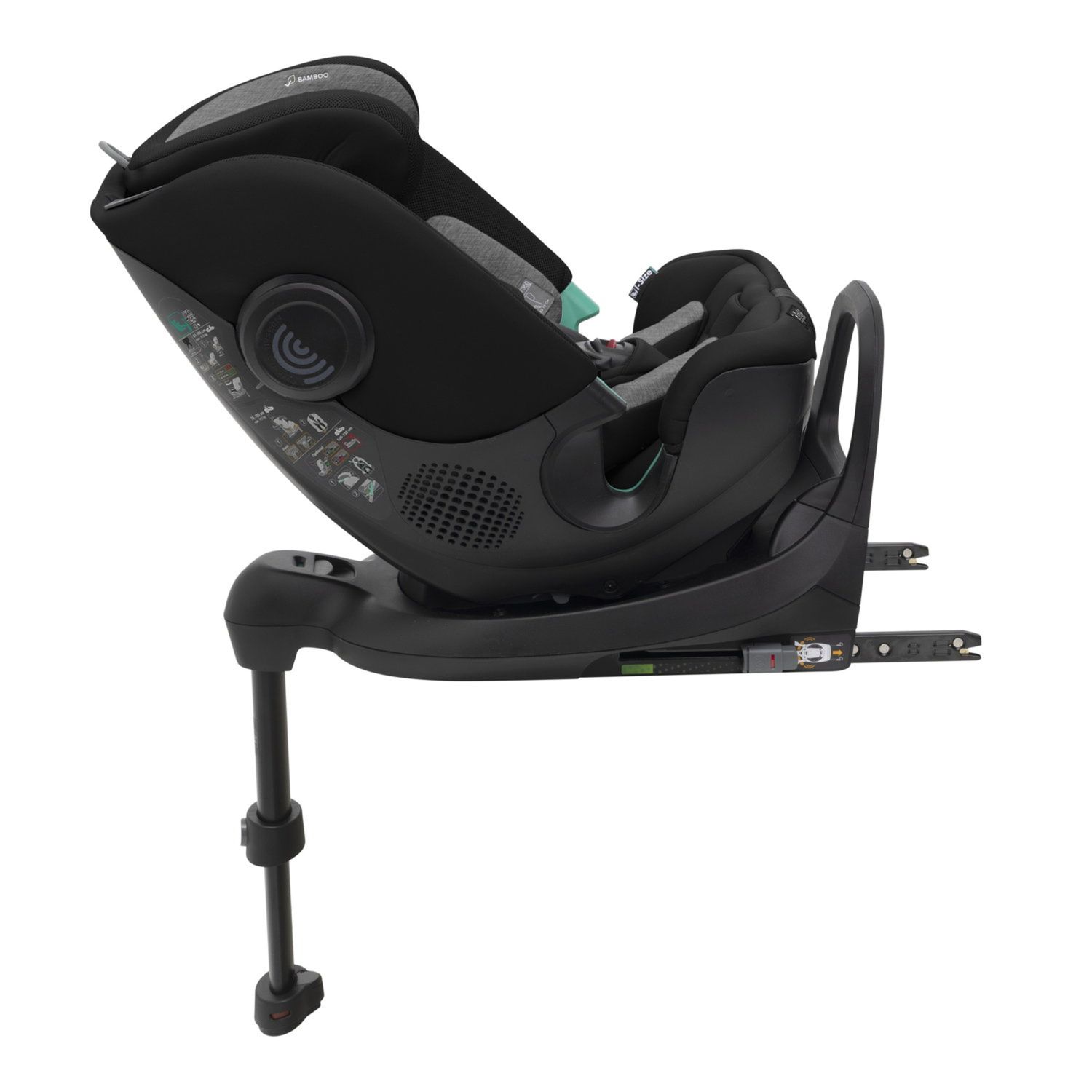 Seggiolino fulseat 360 black satin 61-150cm - chicco - Chicco