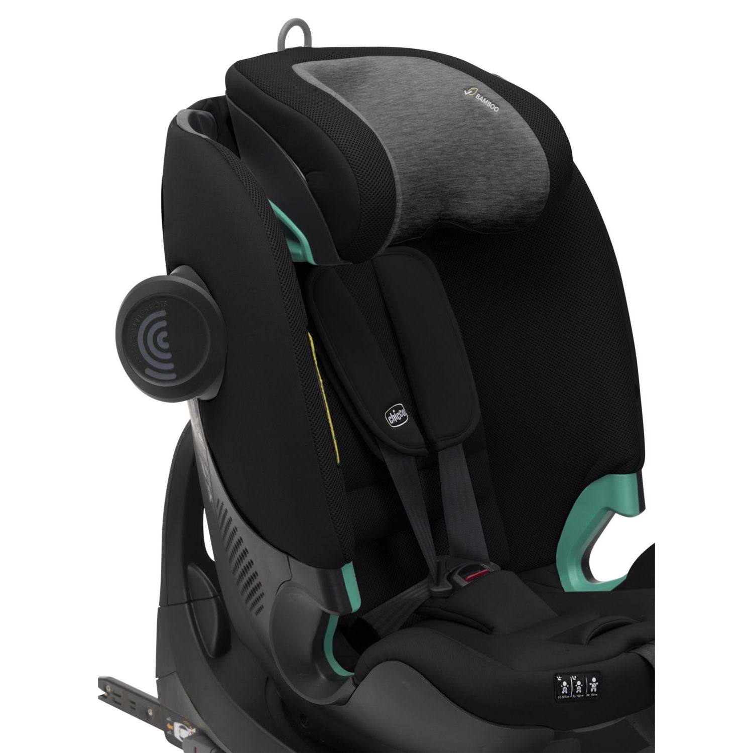 Seggiolino fulseat 360 black satin 61-150cm - chicco - Chicco