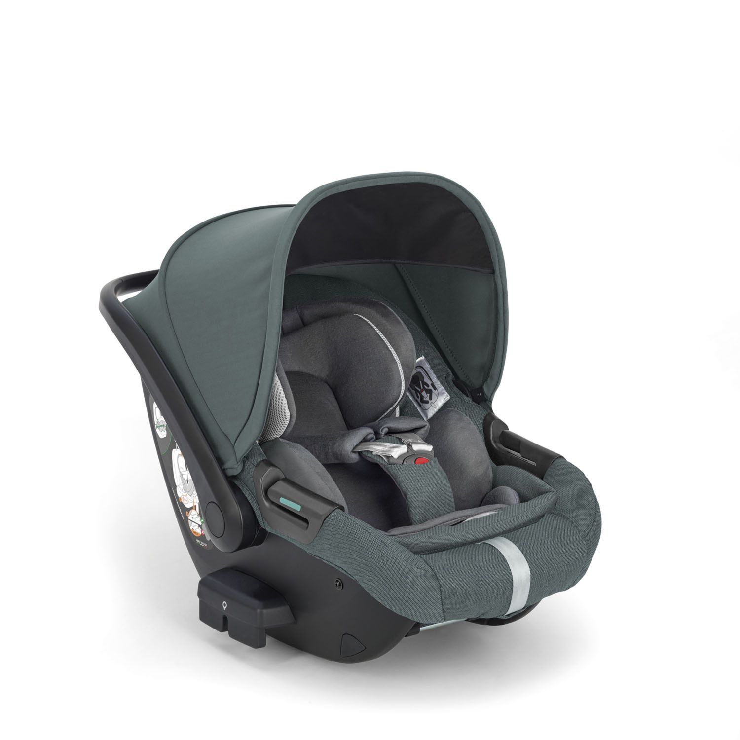 Sistema modulare aptica system quattro colore emerald green con telaio litio e seggiolino auto darwin infant recline - inglesina - Inglesina