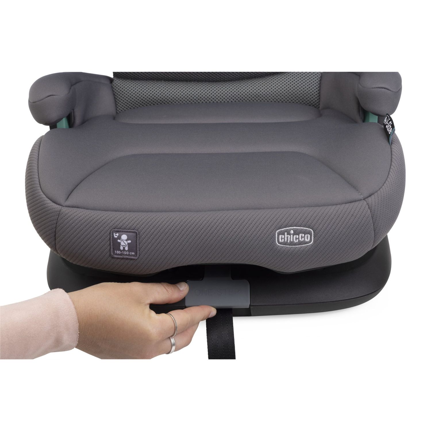 Seggiolino fold&go s i-size glam grey 100-150cm - chicco - Chicco