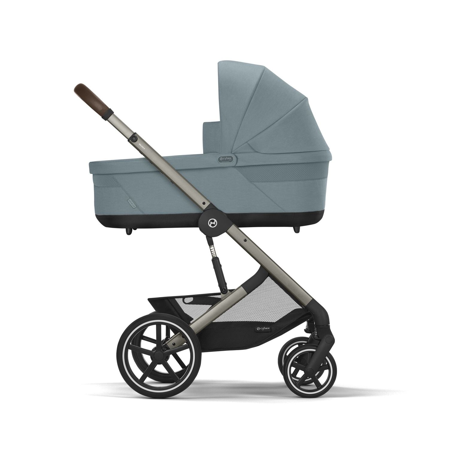 Trio balios s lux tpe stormy blue nav cots cloud g pls blue+adattatori- cybex - Cybex