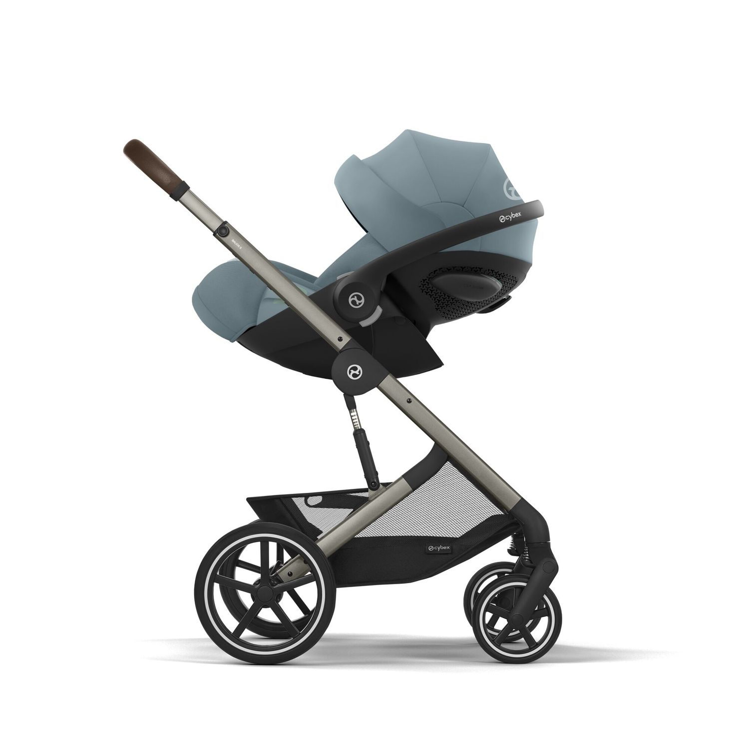 Trio balios s lux tpe stormy blue nav cots cloud g pls blue+adattatori- cybex - Cybex