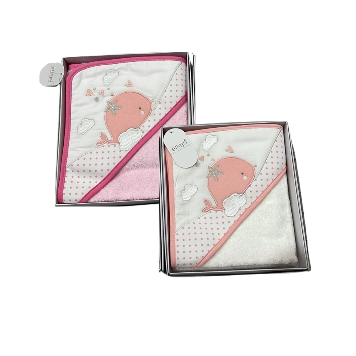 Accappatoio neonata a triangolo in cotone - ellepi - ELLEPI