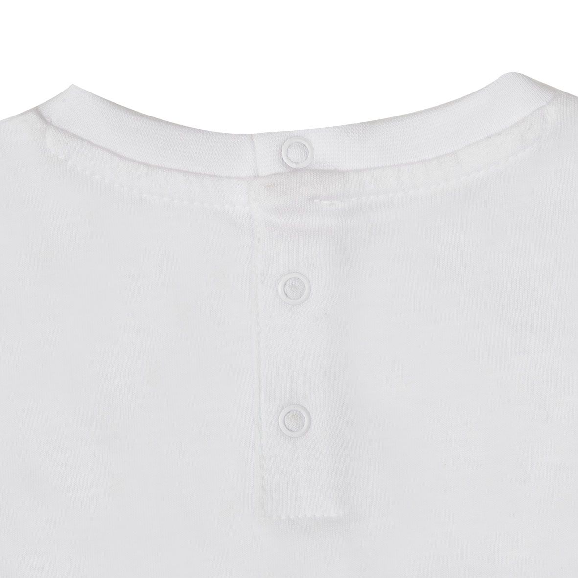 T-shirt jersey manica lunga bimbo bianca stampata - Mawi