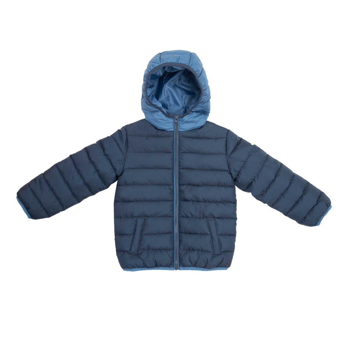 Piumino bimbo blu con cappuccio - Mawi